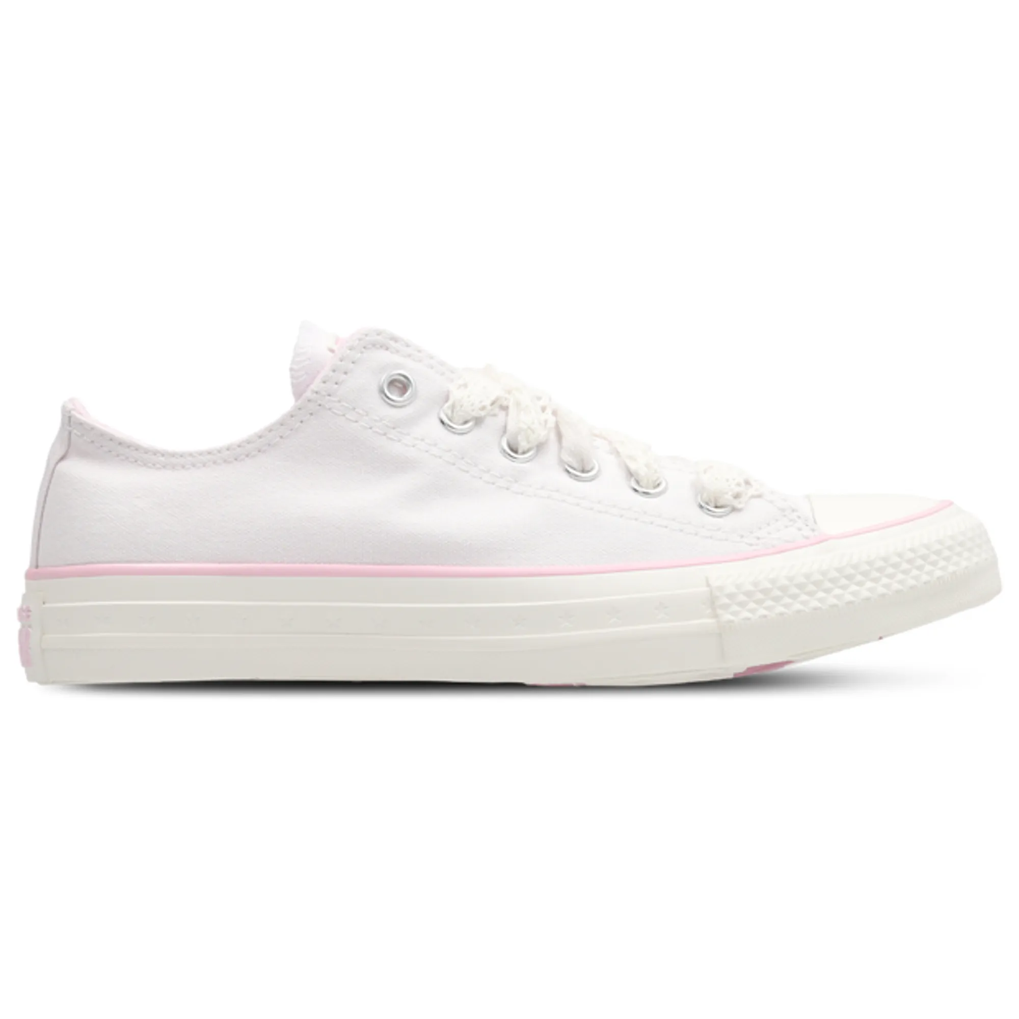 Converse Ctas Ox Bubble Gum Kid's Sneakers - White