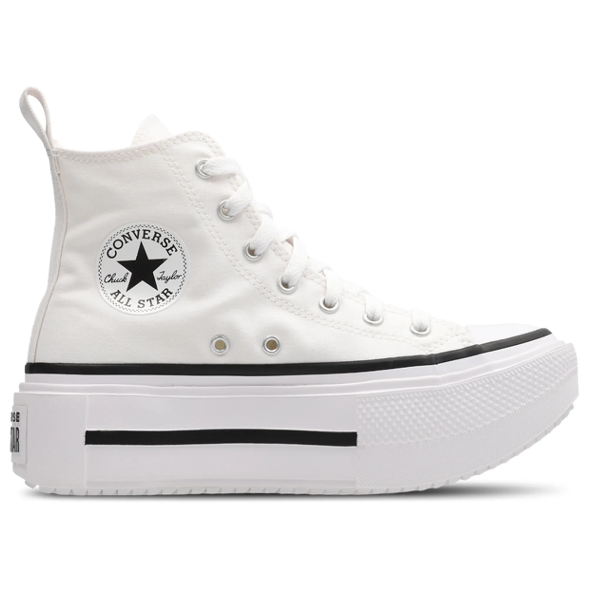 Converse Ctas Lift Double Stack Kid's Sneakers - White
