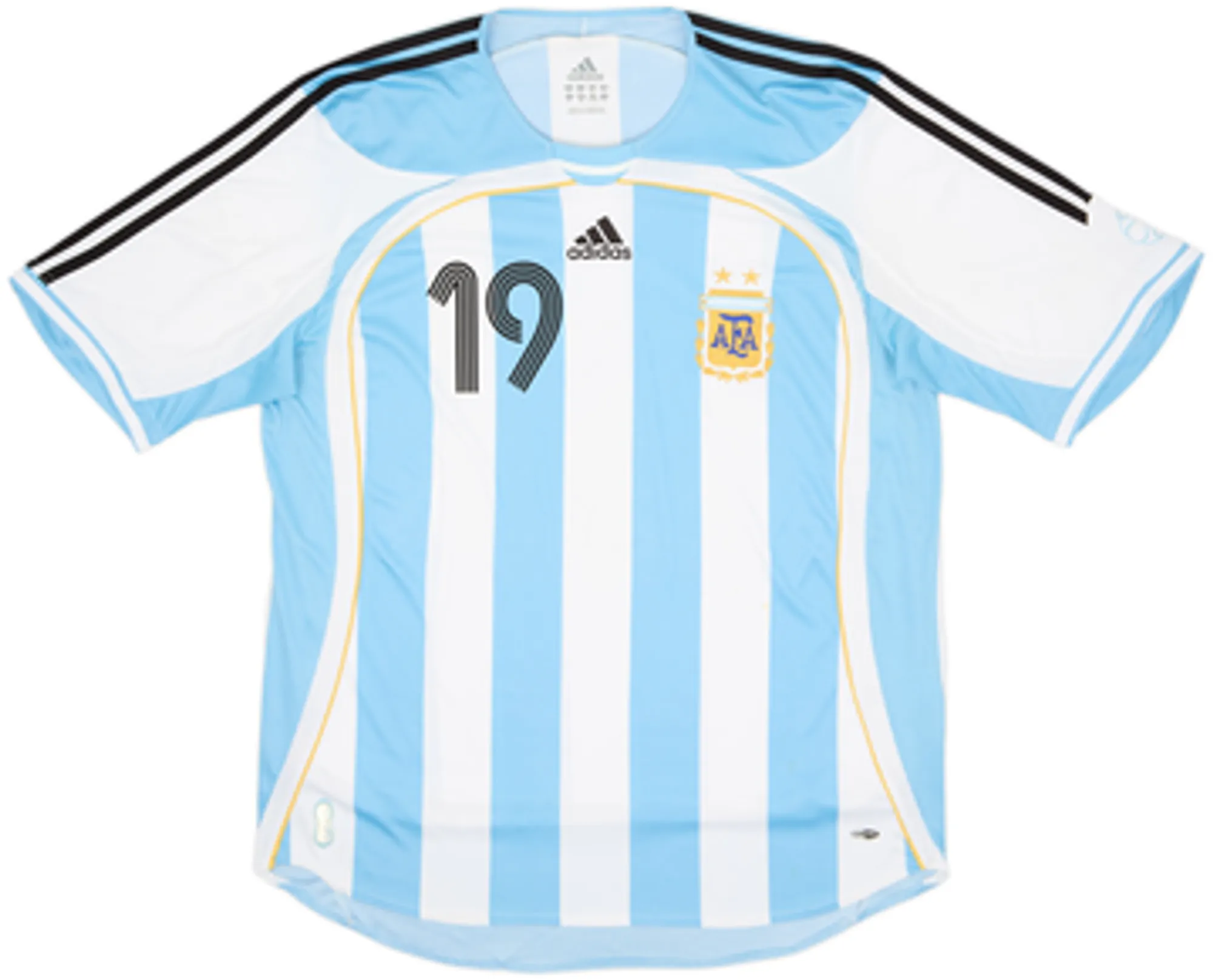 2005-07 Argentina Home Shirt Messi #19 - 8/10 - (XL)