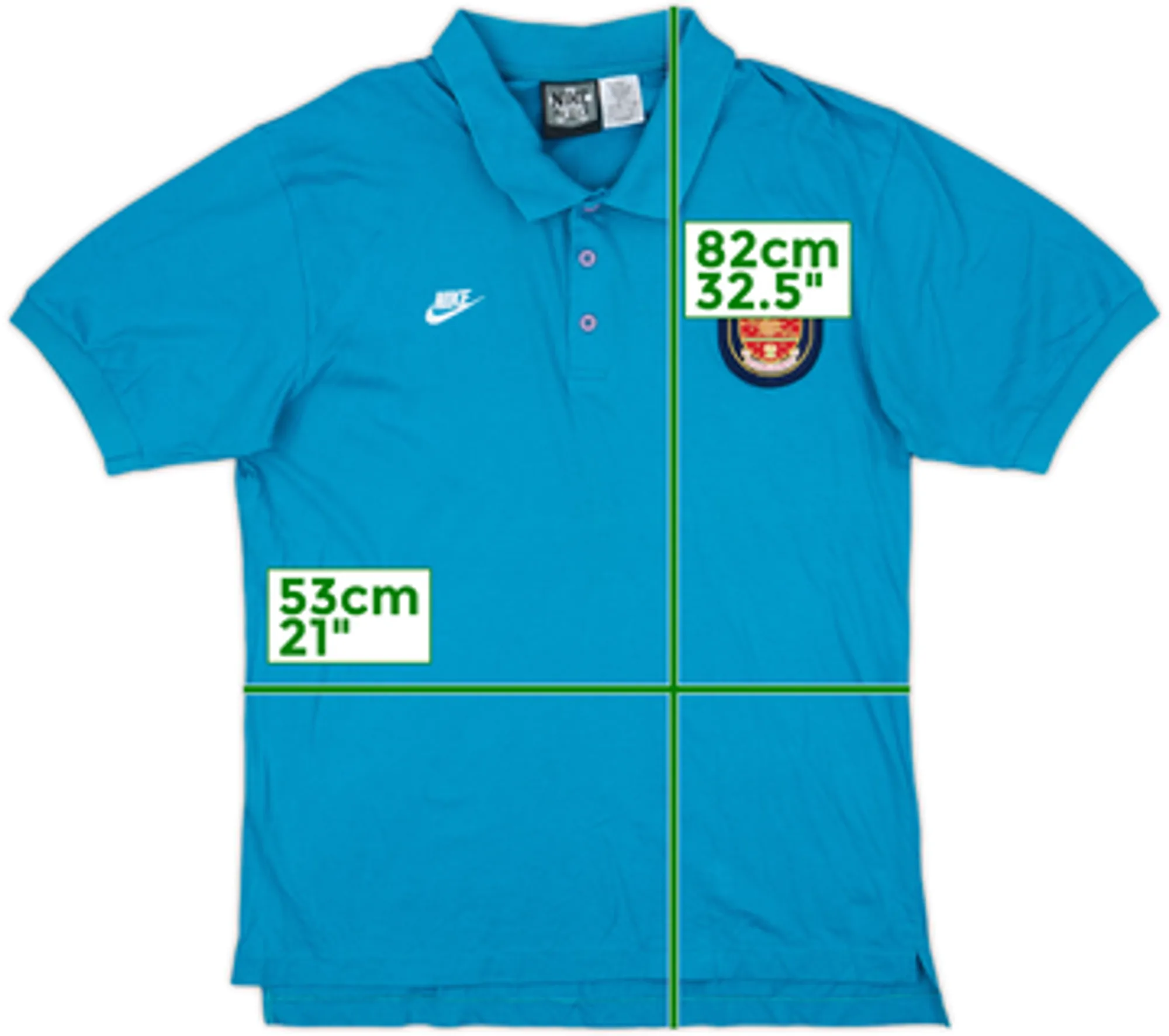 1994-95 Arsenal Nike Polo Shirt - 8/10 - (L)