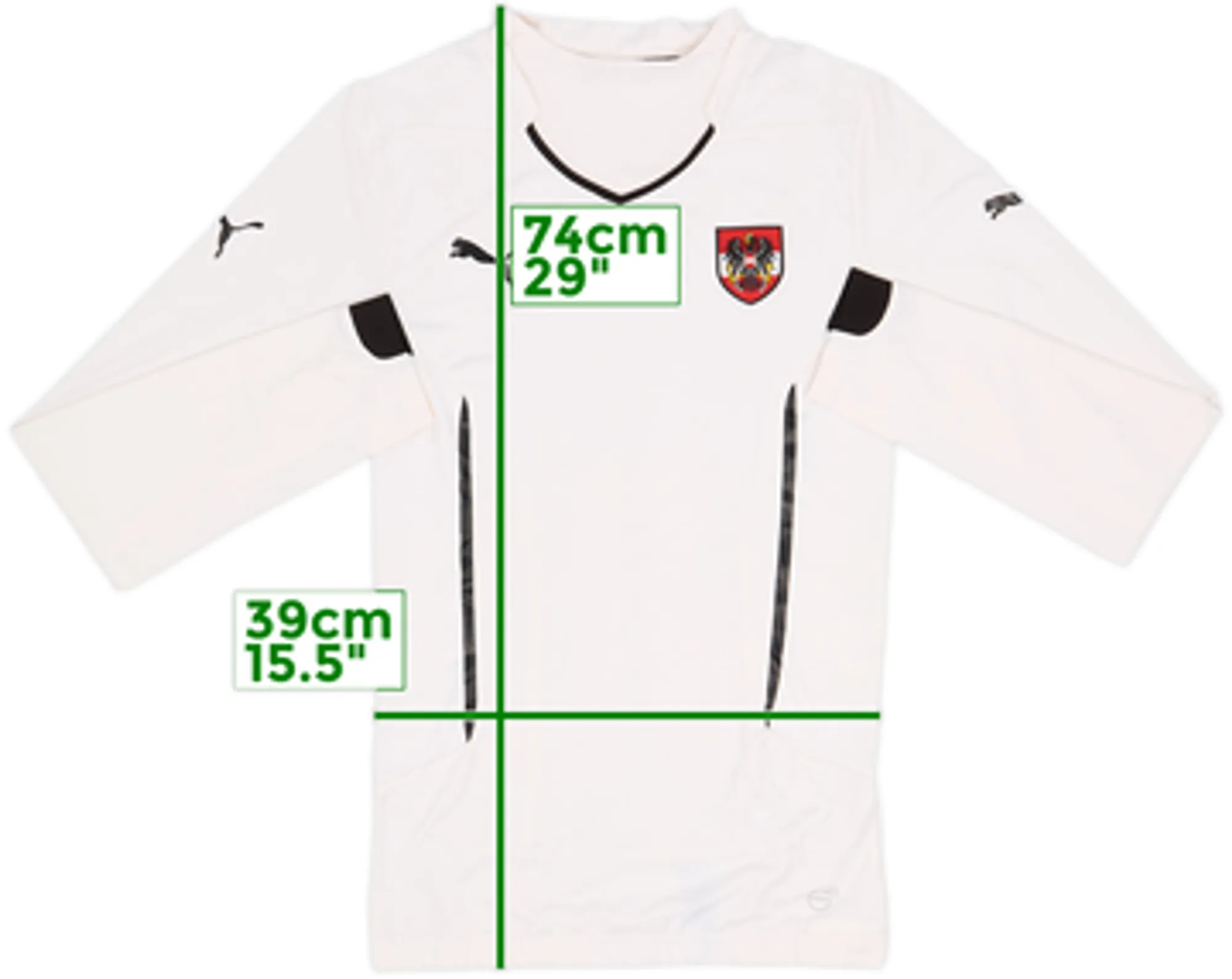 2014-15 Austria Player Issue Away L/S Shirt - 8/10 - (L)