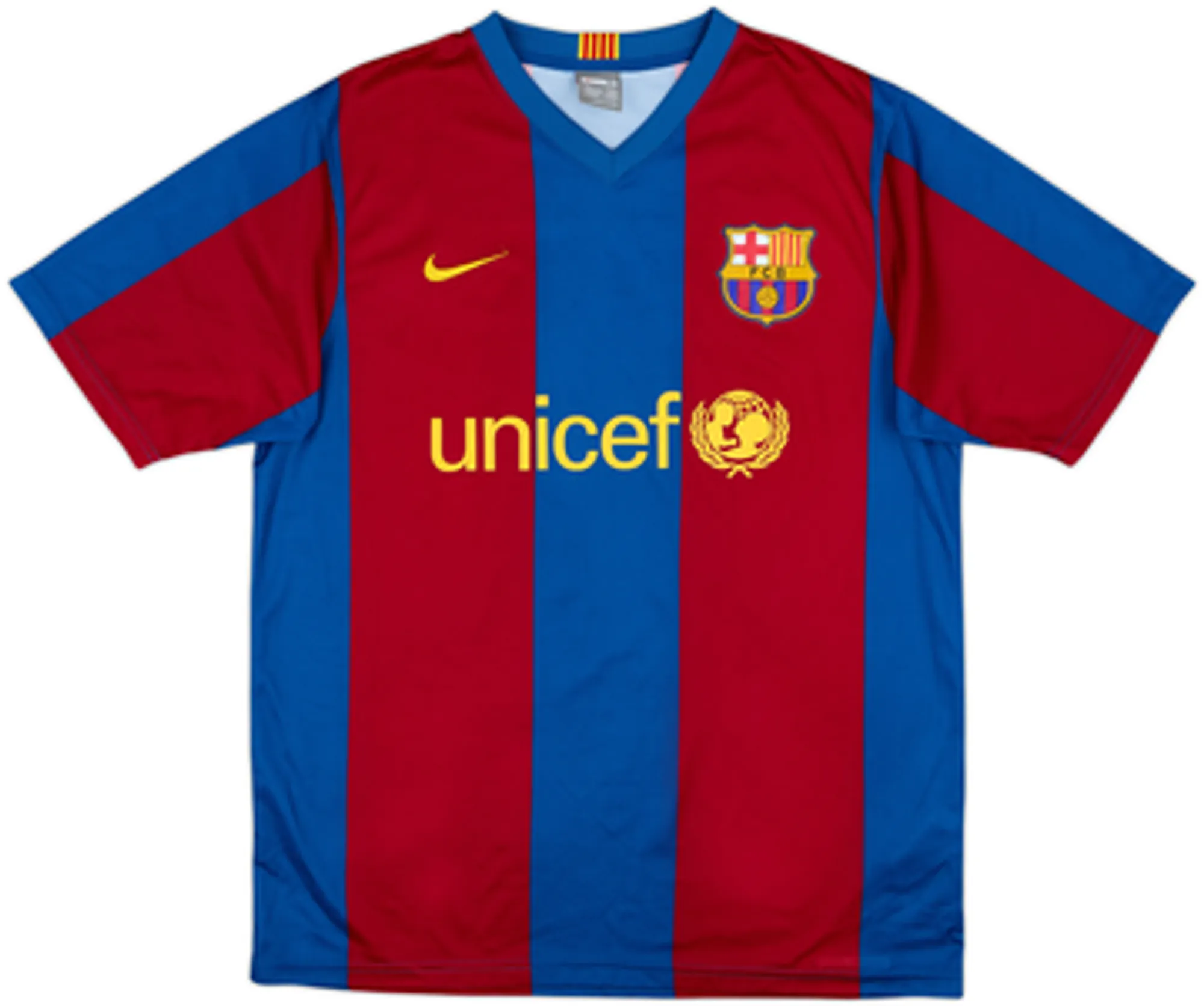 2007-08 Barcelona Basic Home Shirt Ronaldinho #10 - 10/10 - (M)