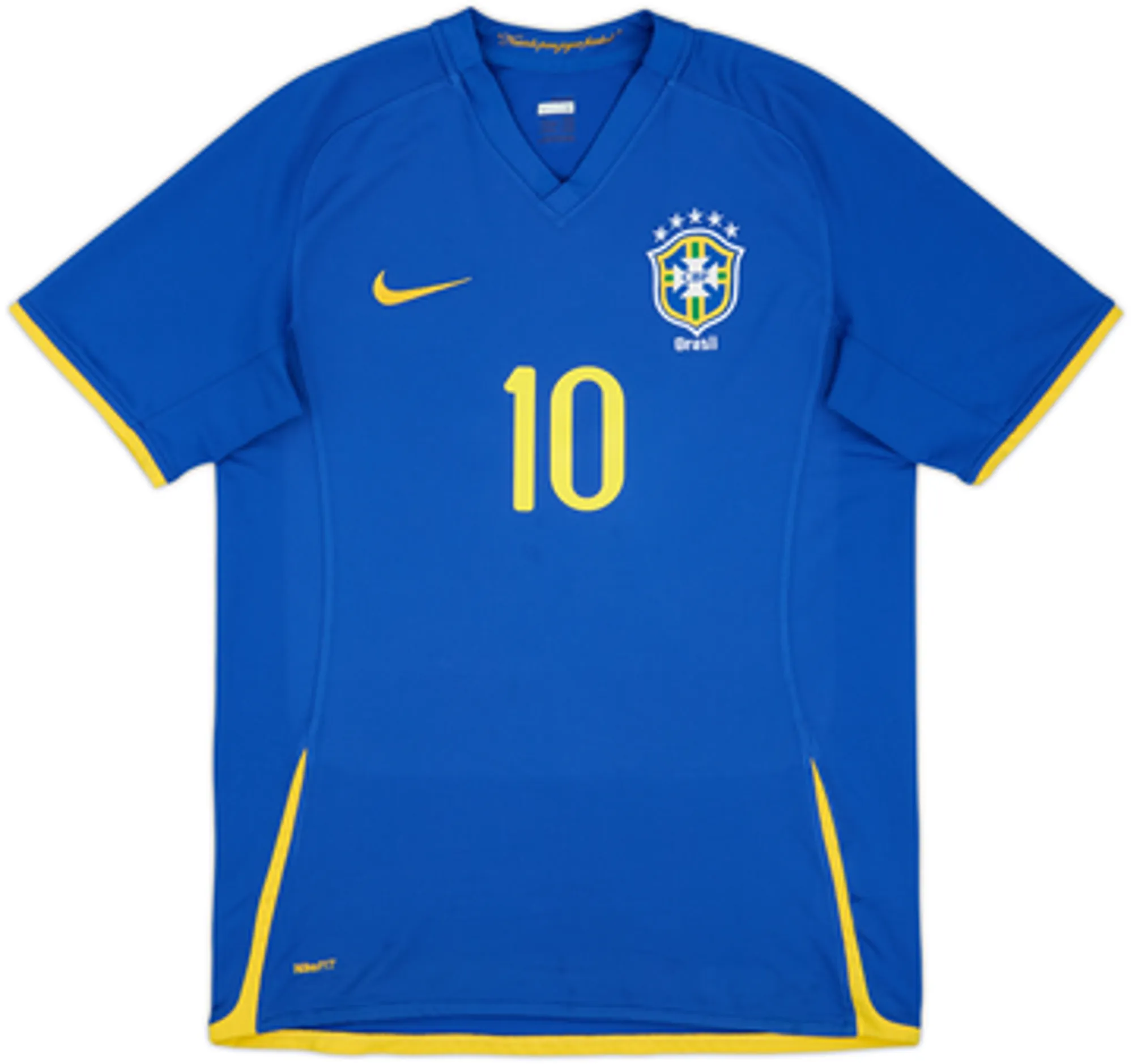 2008-10 Brazil Away Shirt Ronaldinho #10 - 8/10 - (M)