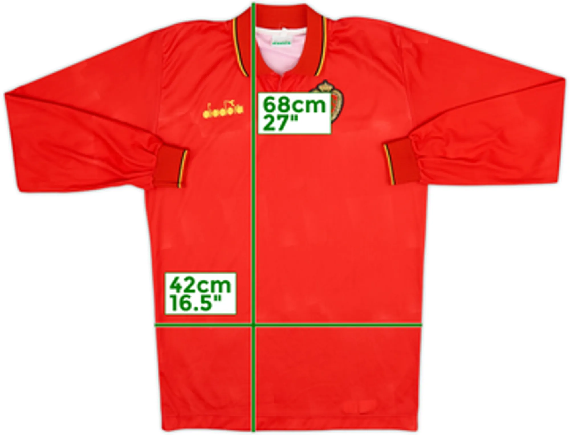 1992-94 Belgium Home L/S Shirt - 10/10 - (XL)