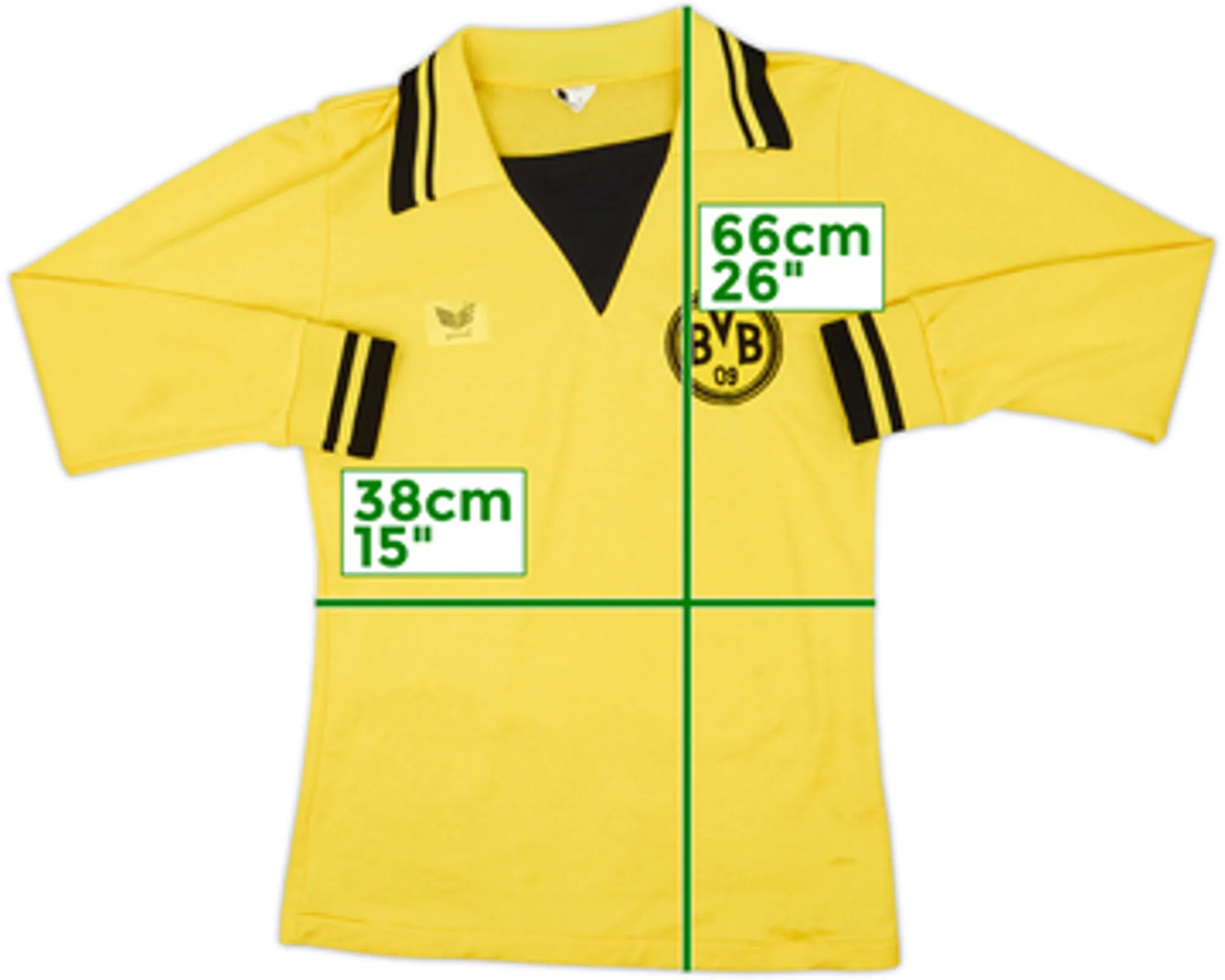 1979-80 Borussia Dortmund Home L/S Shirt - 8/10 - (S)