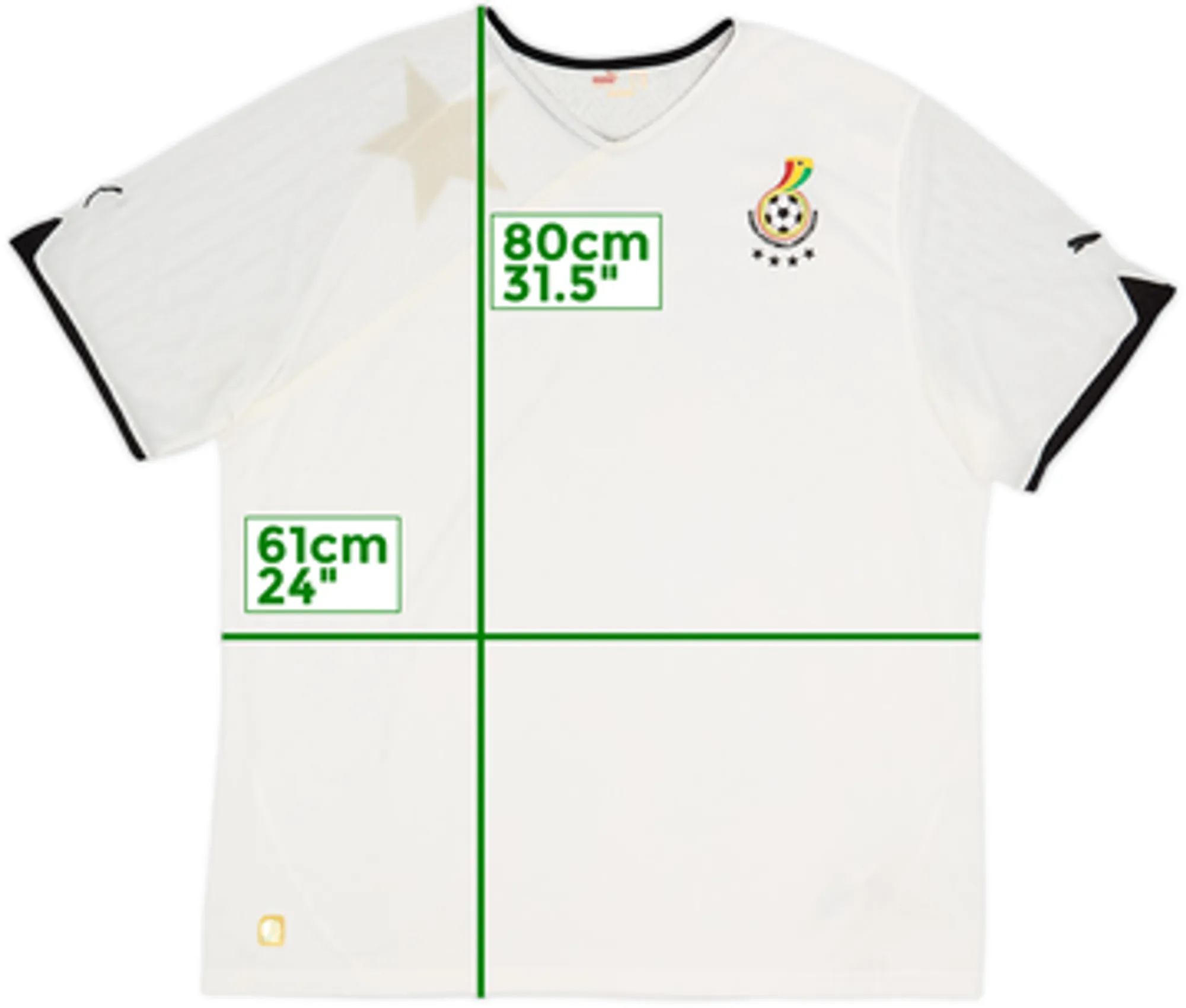 2010-11 Ghana Home Shirt - 7/10 - (XXL)