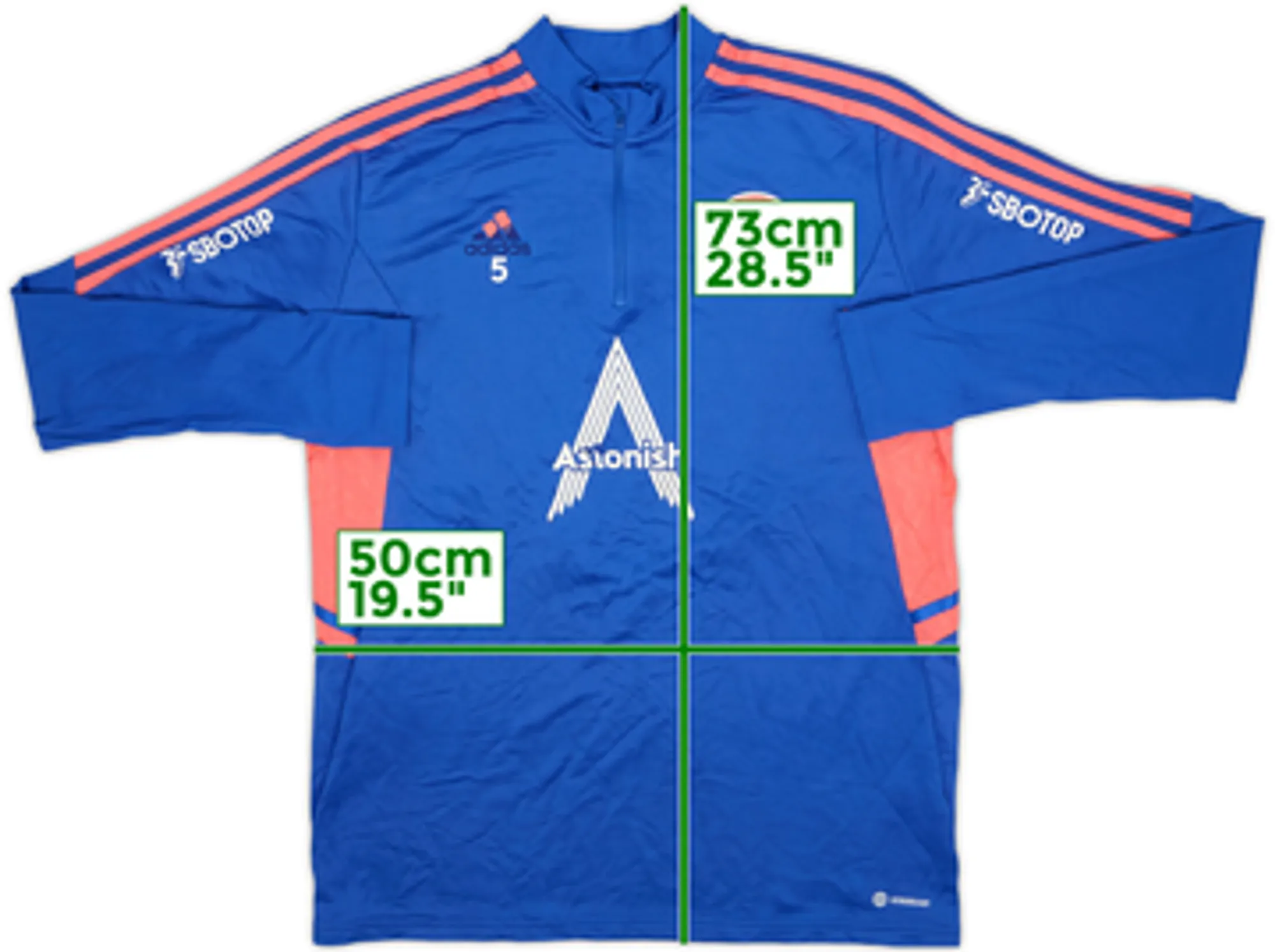 2022-23 Leeds United Player Issue adidas 1/4 Zip Drill Top #4 - 5/10 - (L)