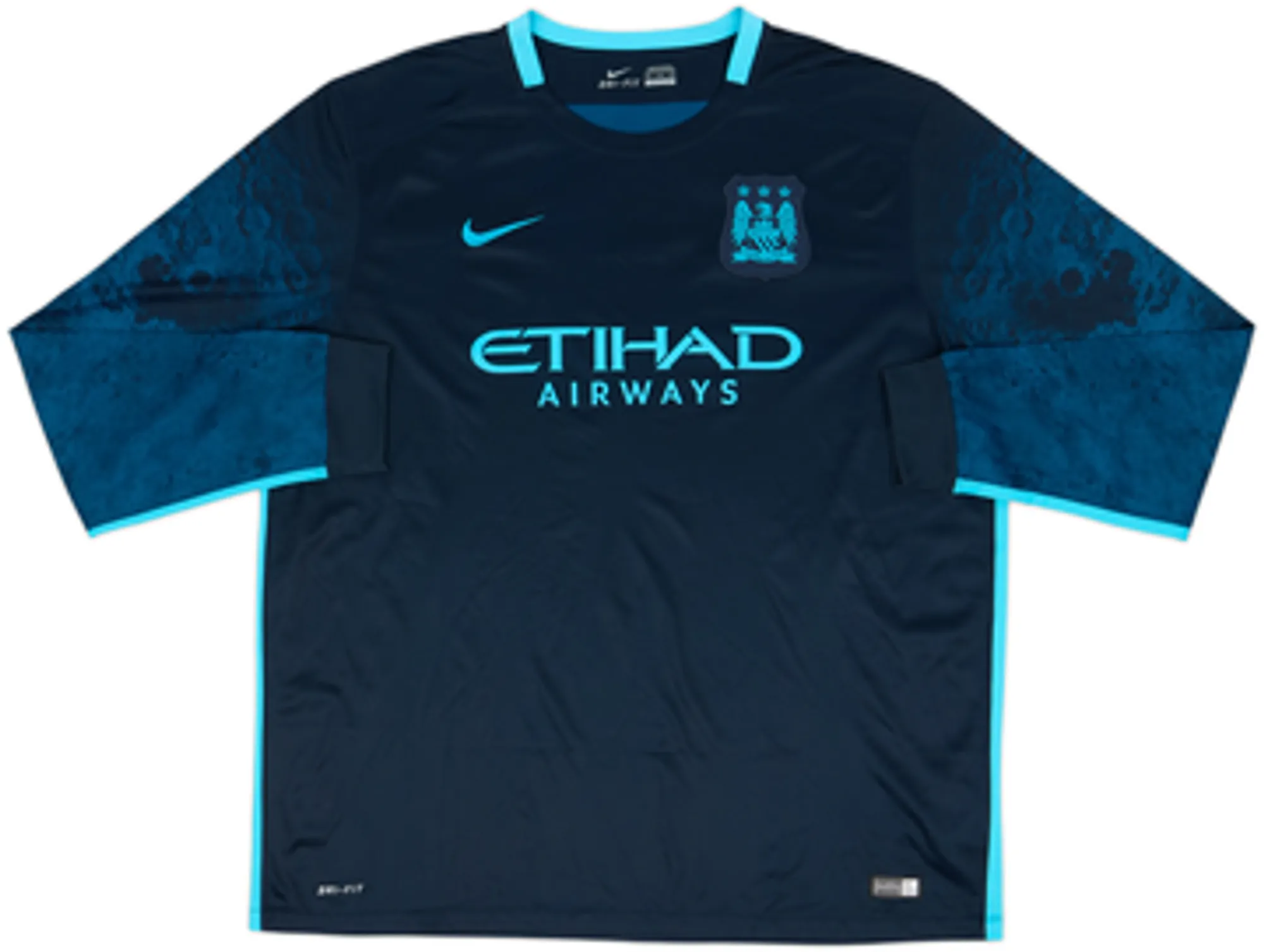 2015-16 Manchester City Away L/S Shirt Toure Yaya #42 - 10/10 - (XXL)
