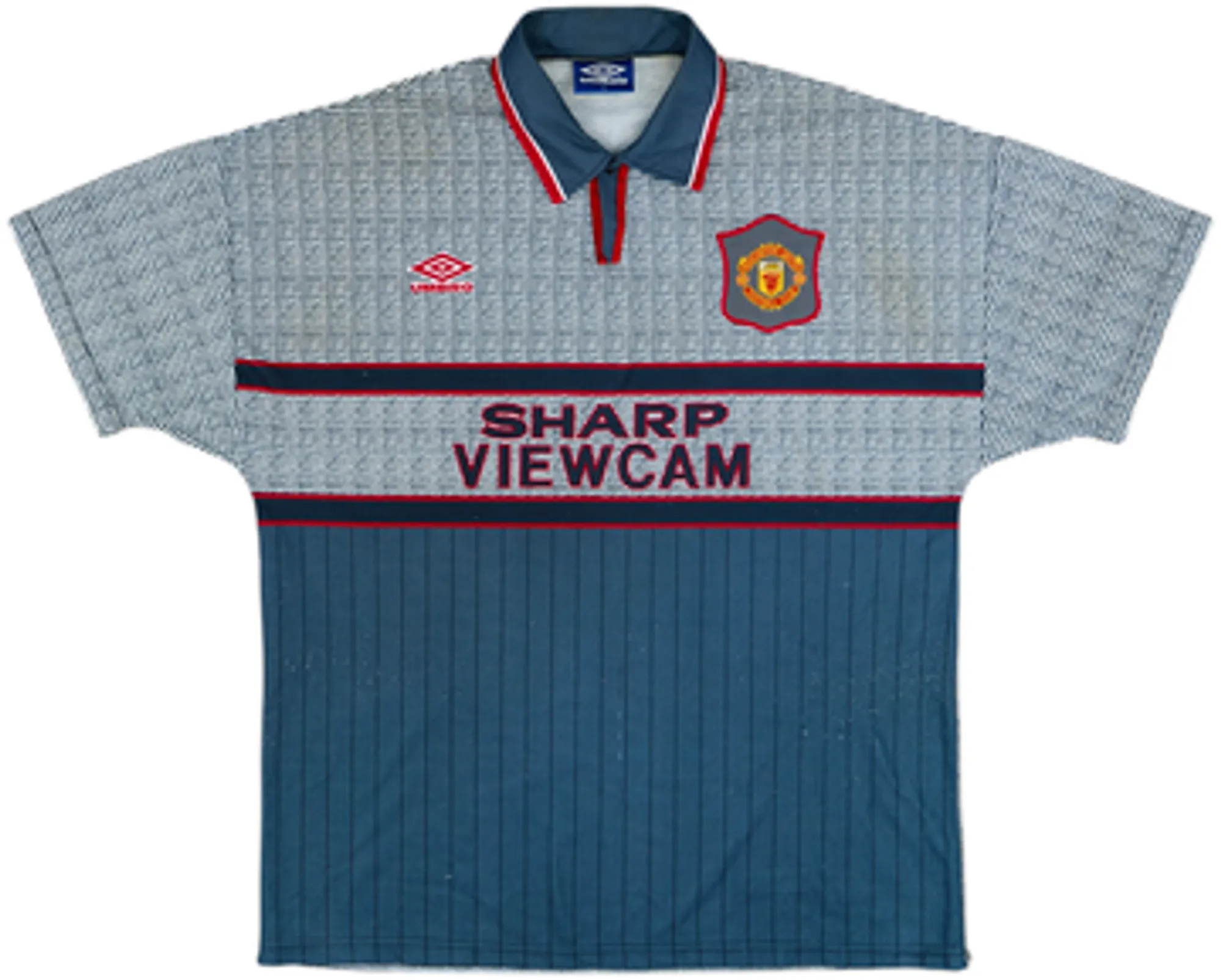 1995-96 Manchester United Away Shirt Beckham #24 - 5/10 - (XL)
