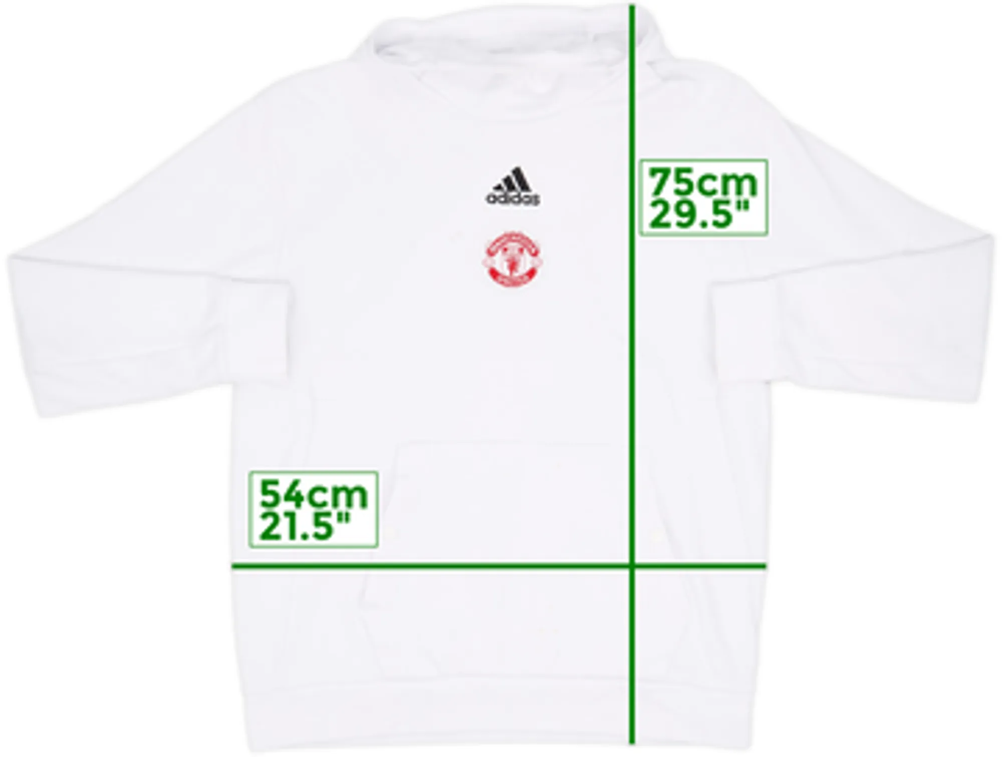 2022-23 Manchester United adidas Hooded Sweat Top - 6/10 - (M)