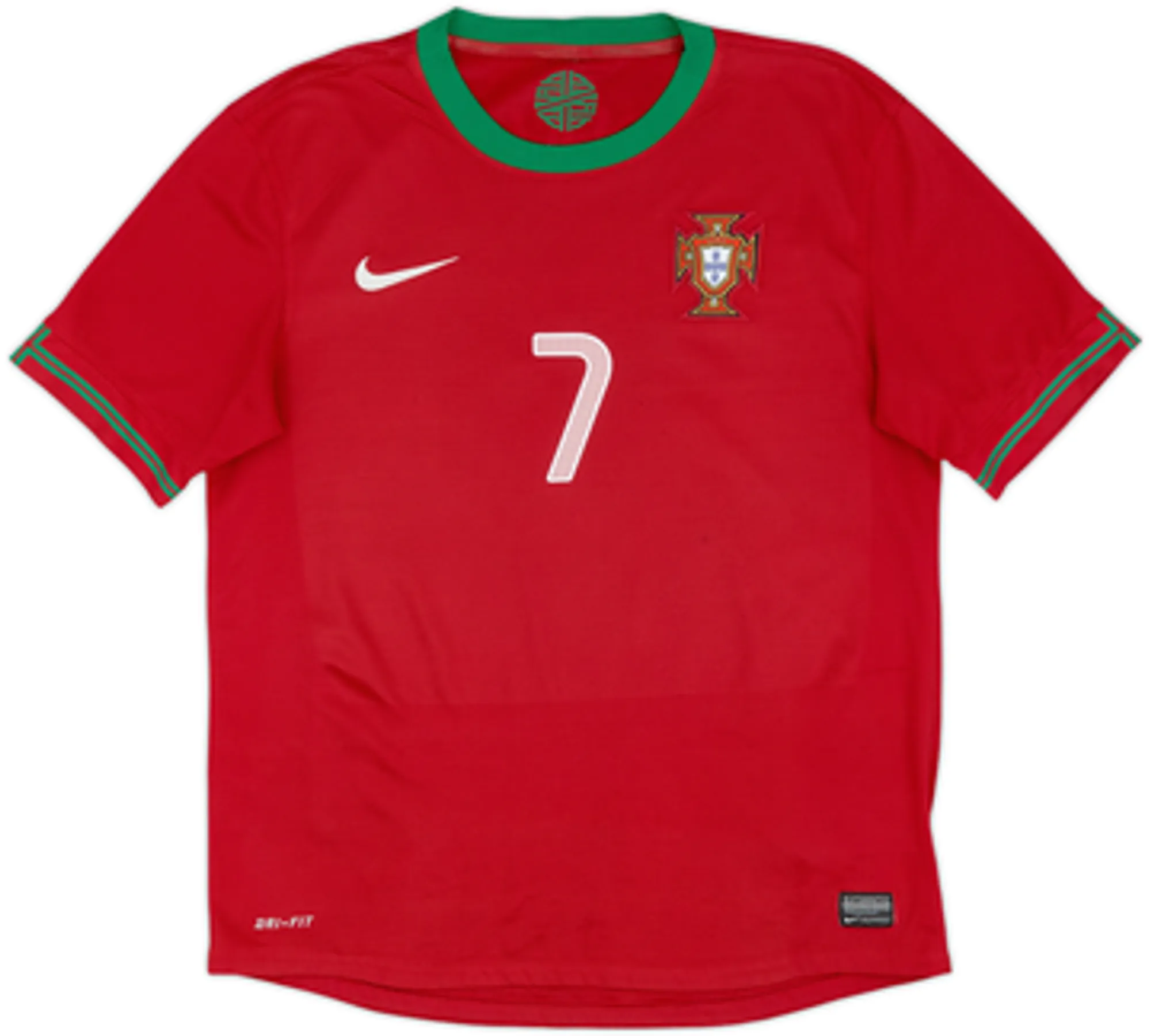 2012-13 Portugal Home Shirt Ronaldo #7 - 8/10 - (M)