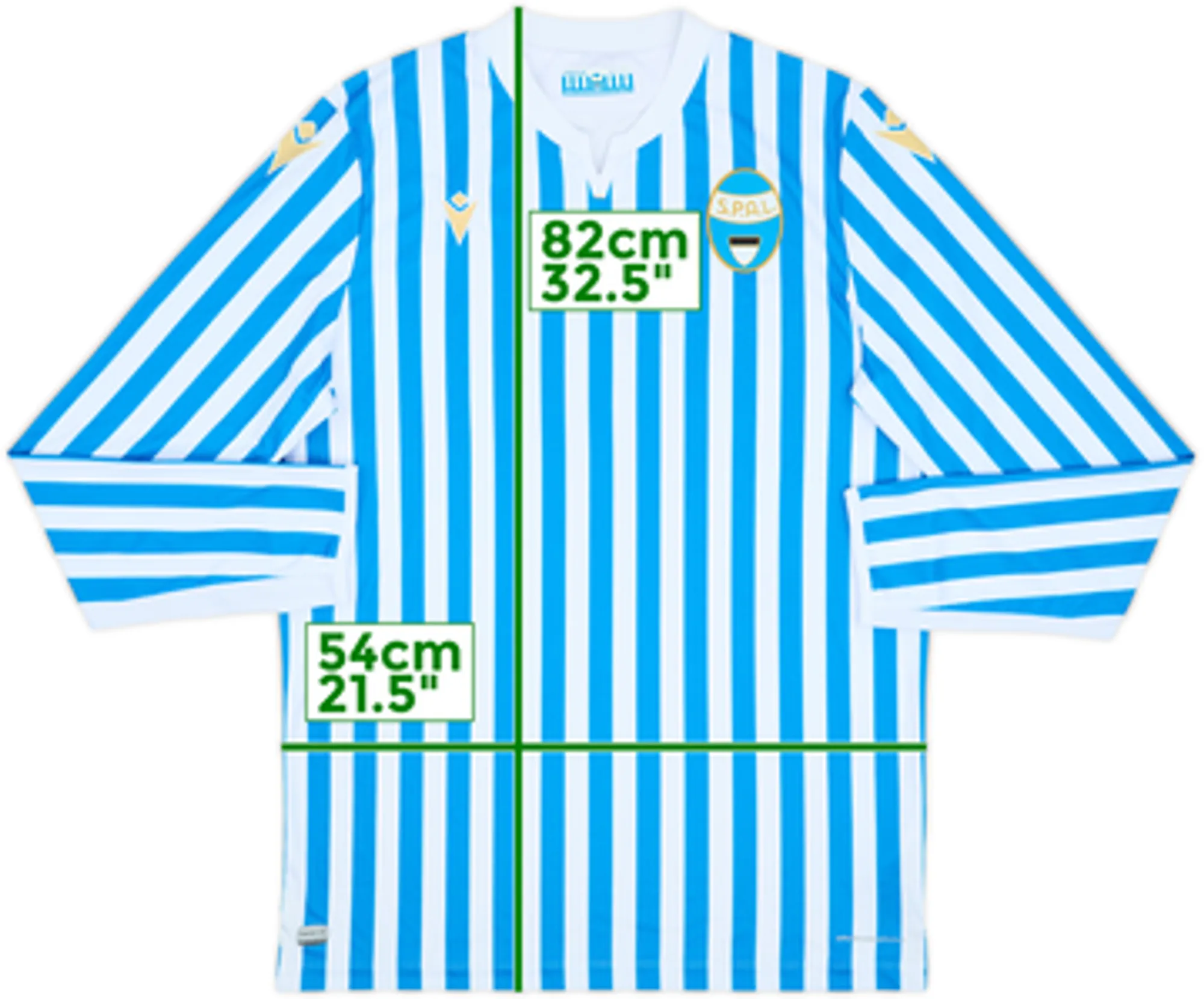 2019-20 SPAL Home L/S Shirt - 10/10 - (XXL)