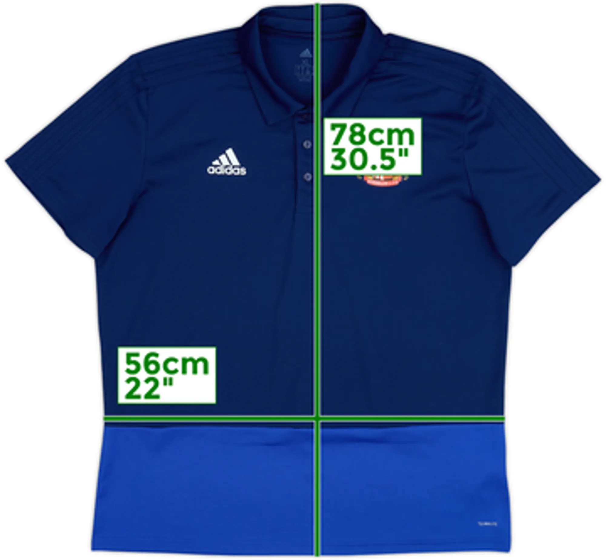 2017-18 Sunderland adidas Polo Shirt - 9/10 - (XL)