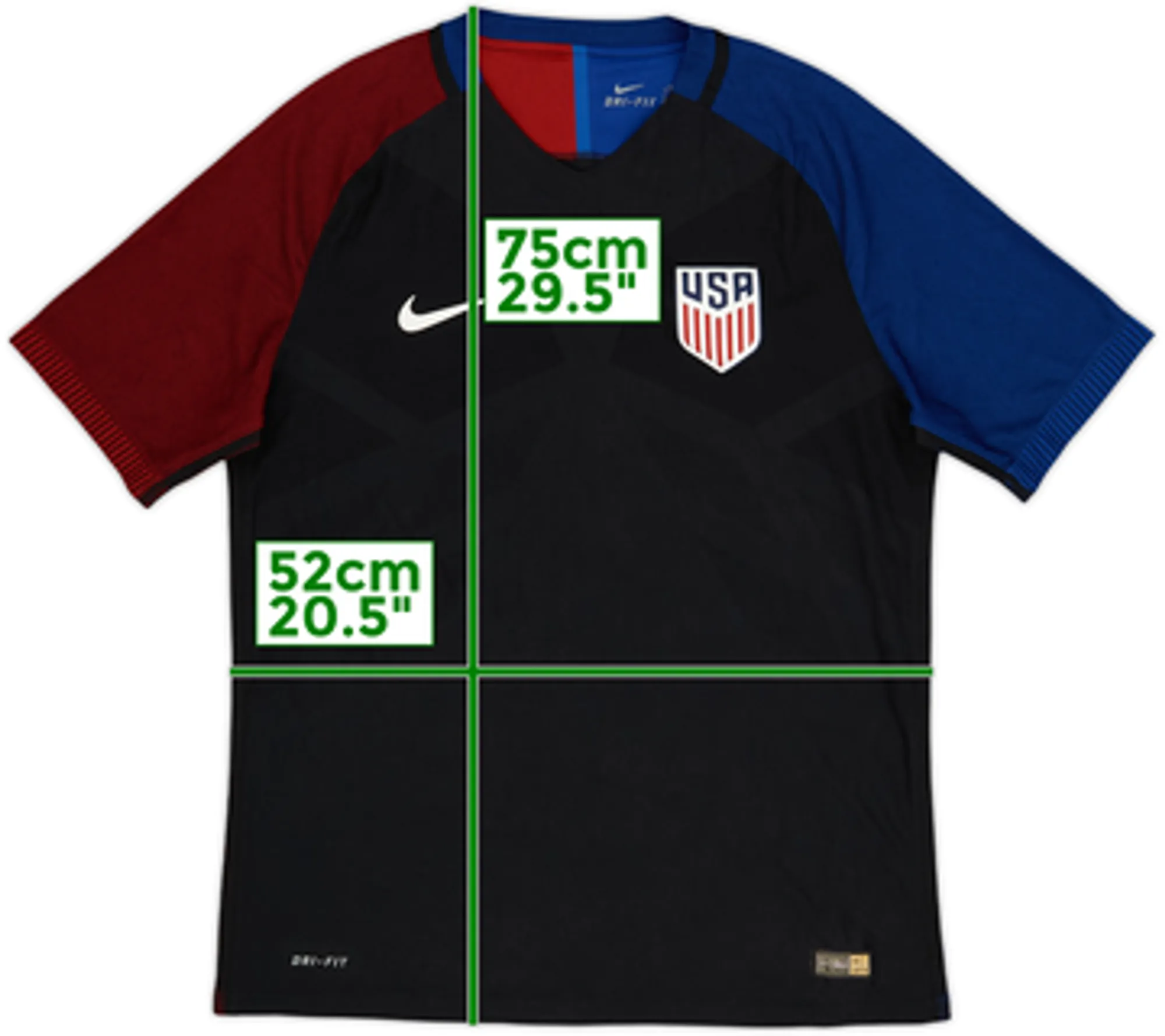 2016-17 USA Player Issue Away Shirt - 7/10 - (L)