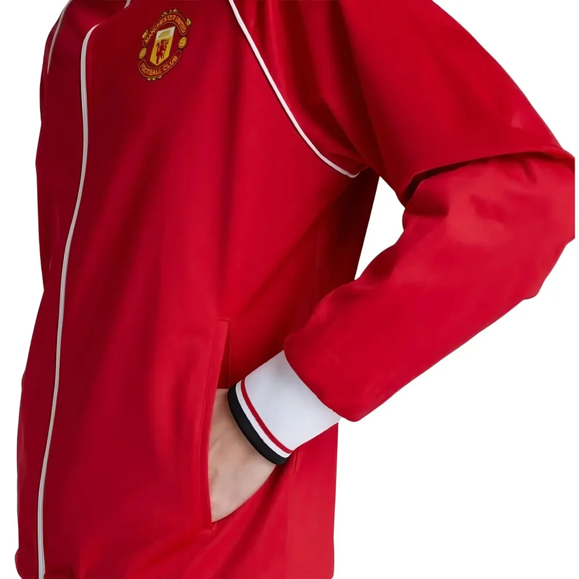 Man Utd 1999 Home Inspired Retro Track Jacket (Red)