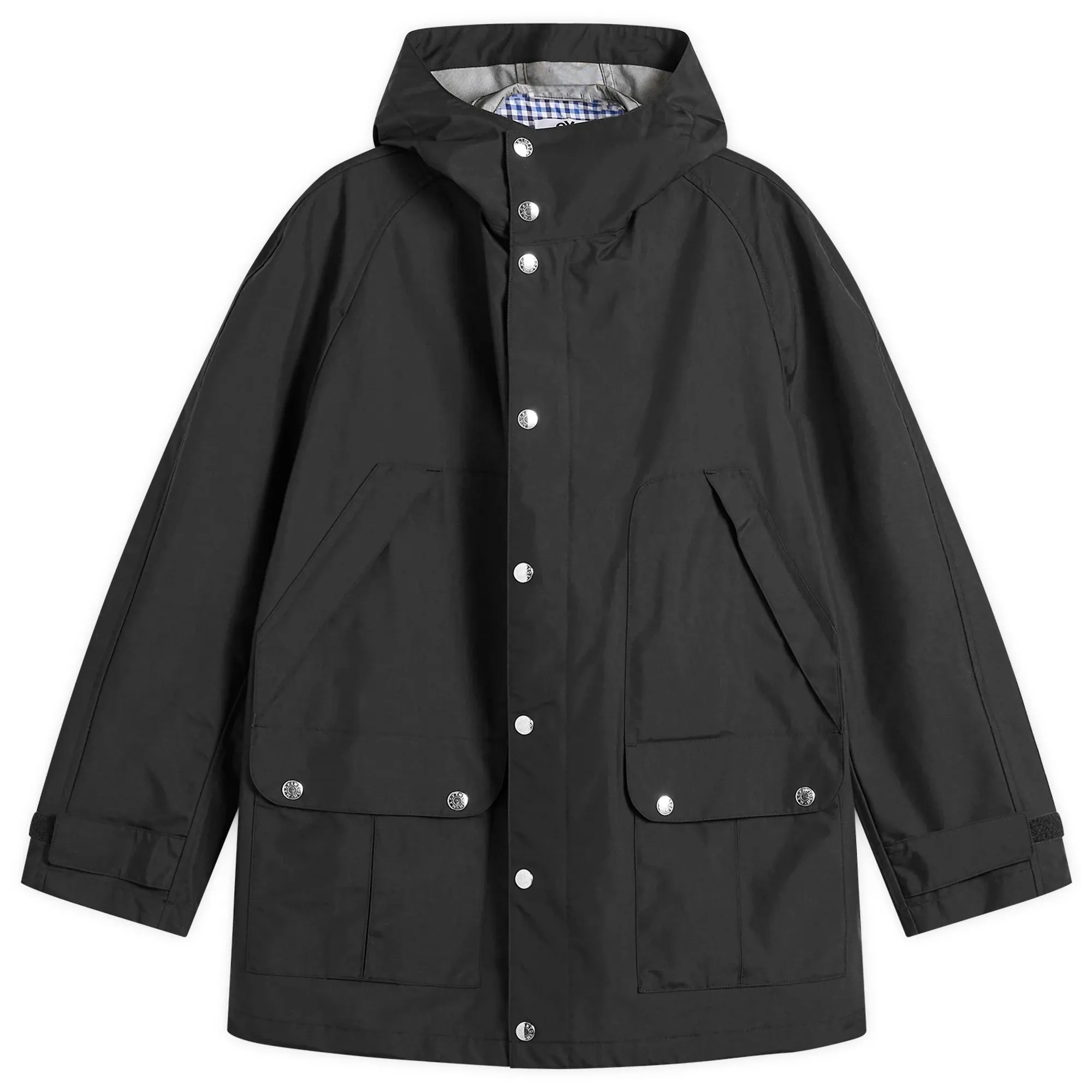 Junya Watanabe MAN Men's Nylon Laminated Mackintosh Jacket Black