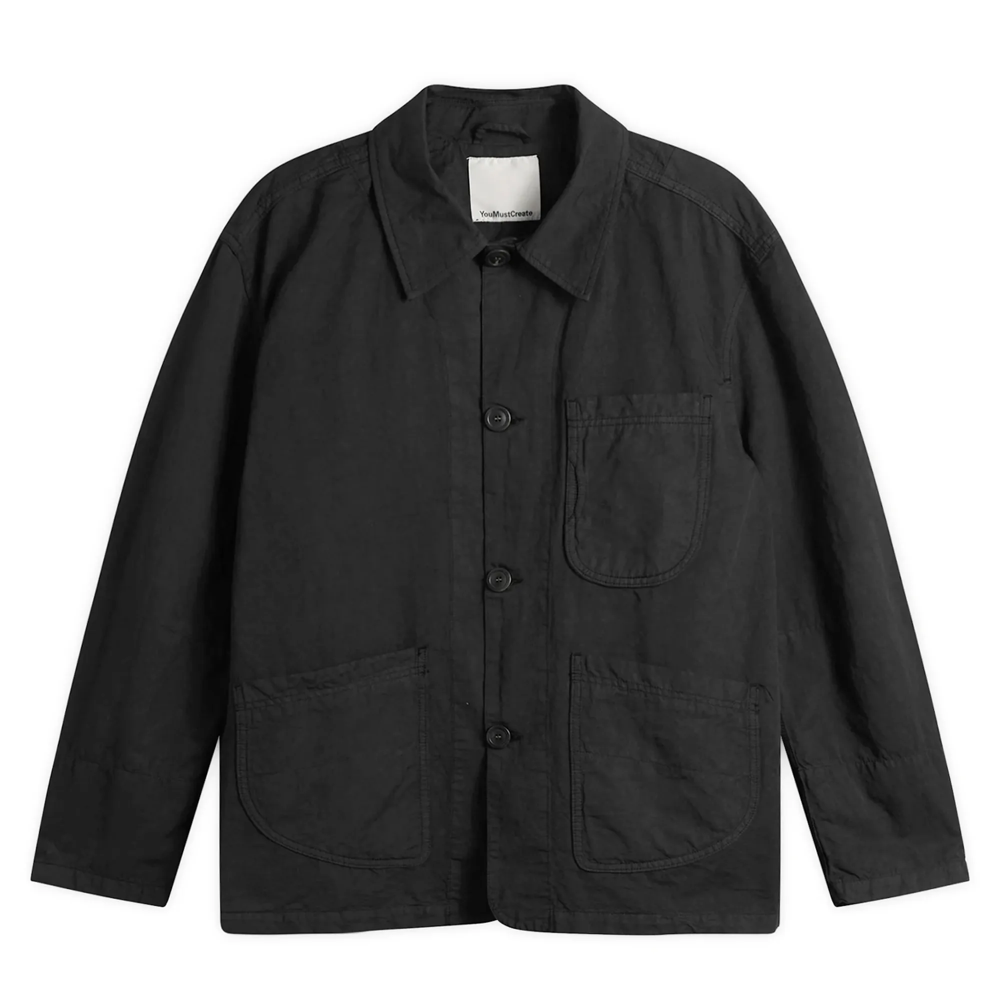YMC Men's Garment Dyed Construction Jacket Dark Green