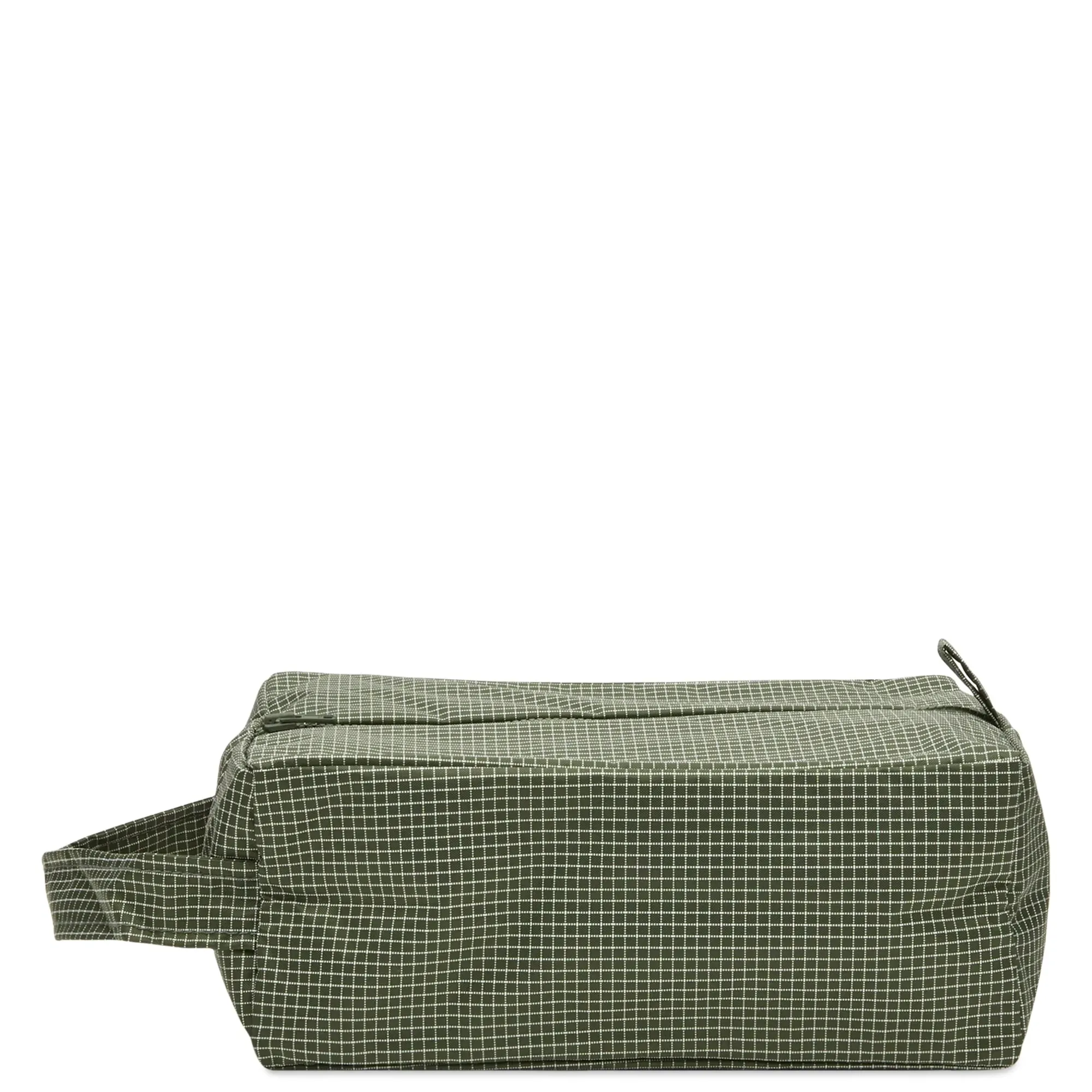 HAY Grid Wash Bag - Small Dark Green
