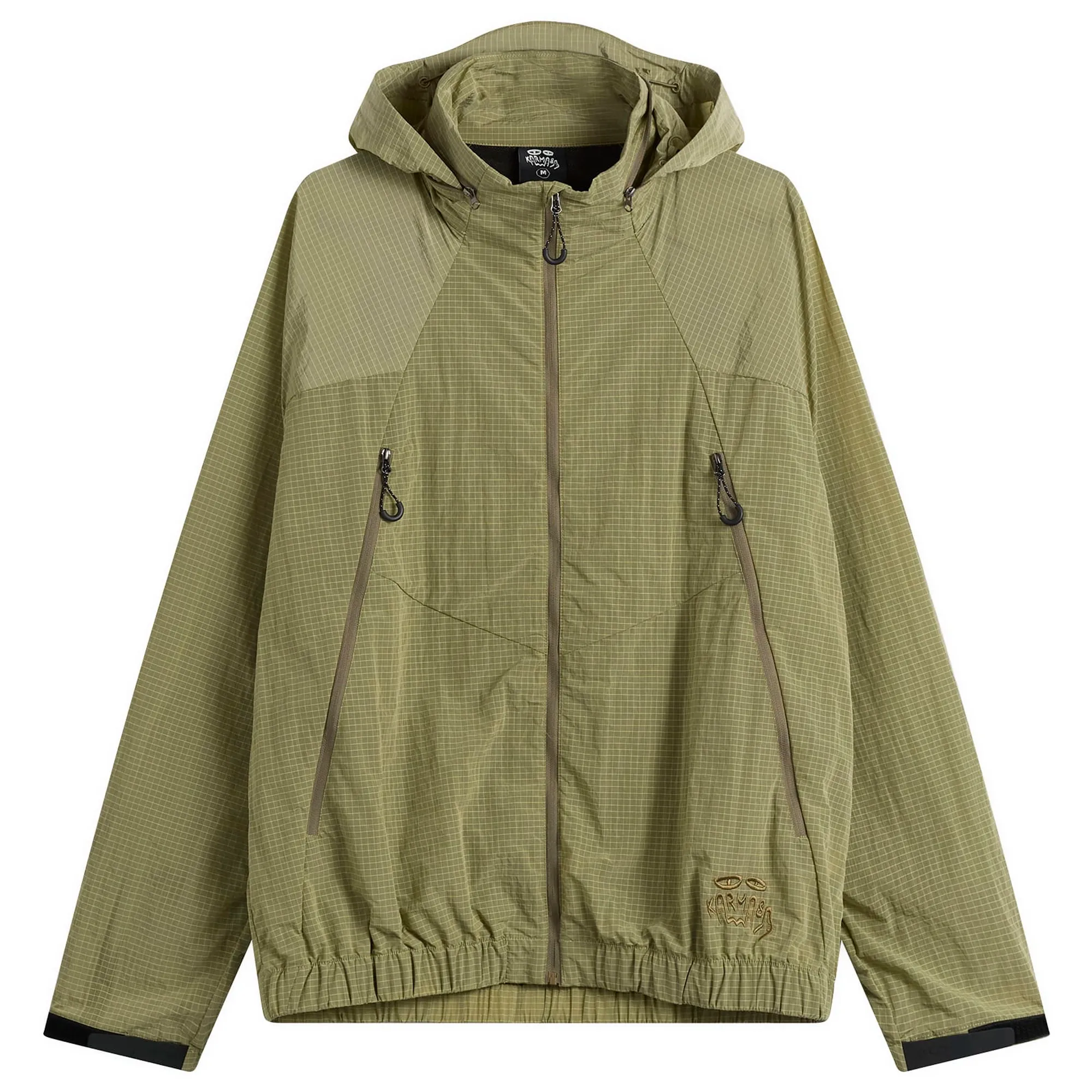 Karma8a Men's Hidden Hood Light Jacket Green