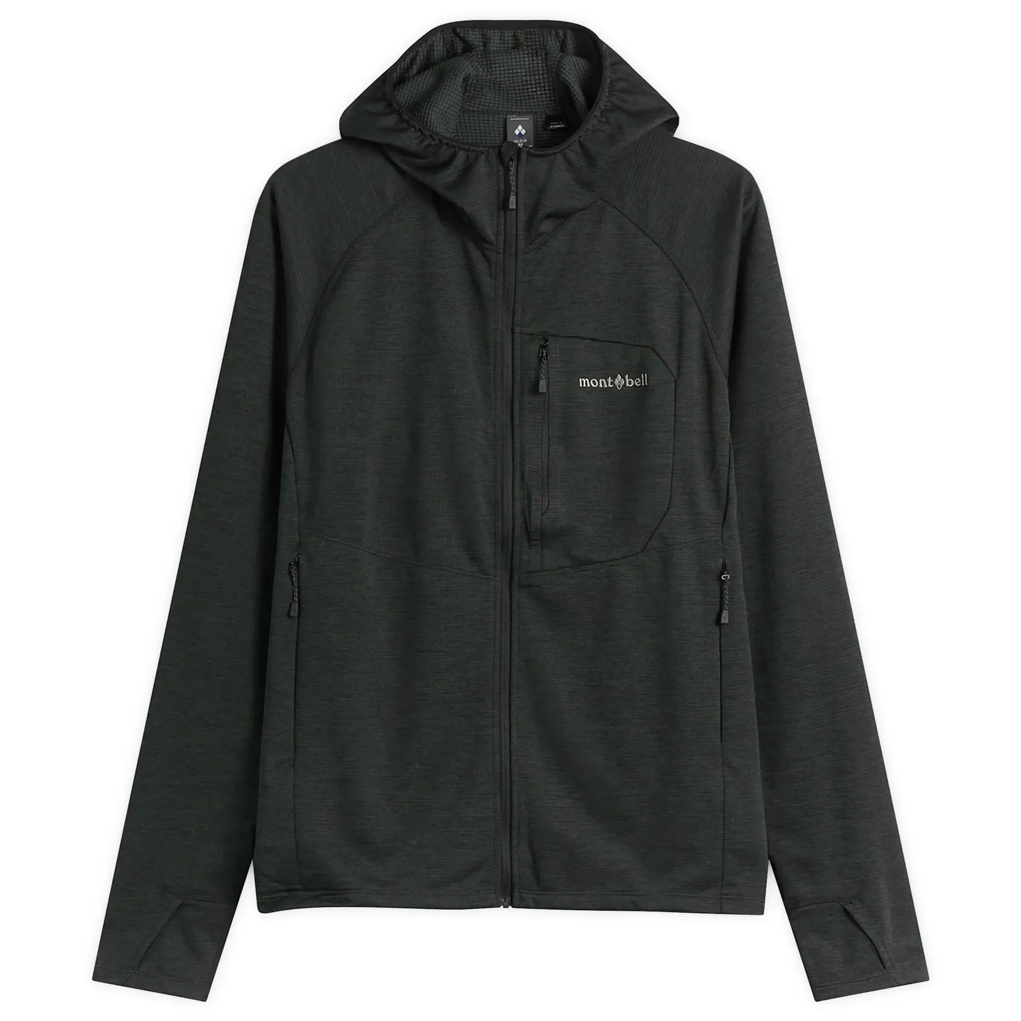 Montbell Men's Climagrid Hooded Jacket Black