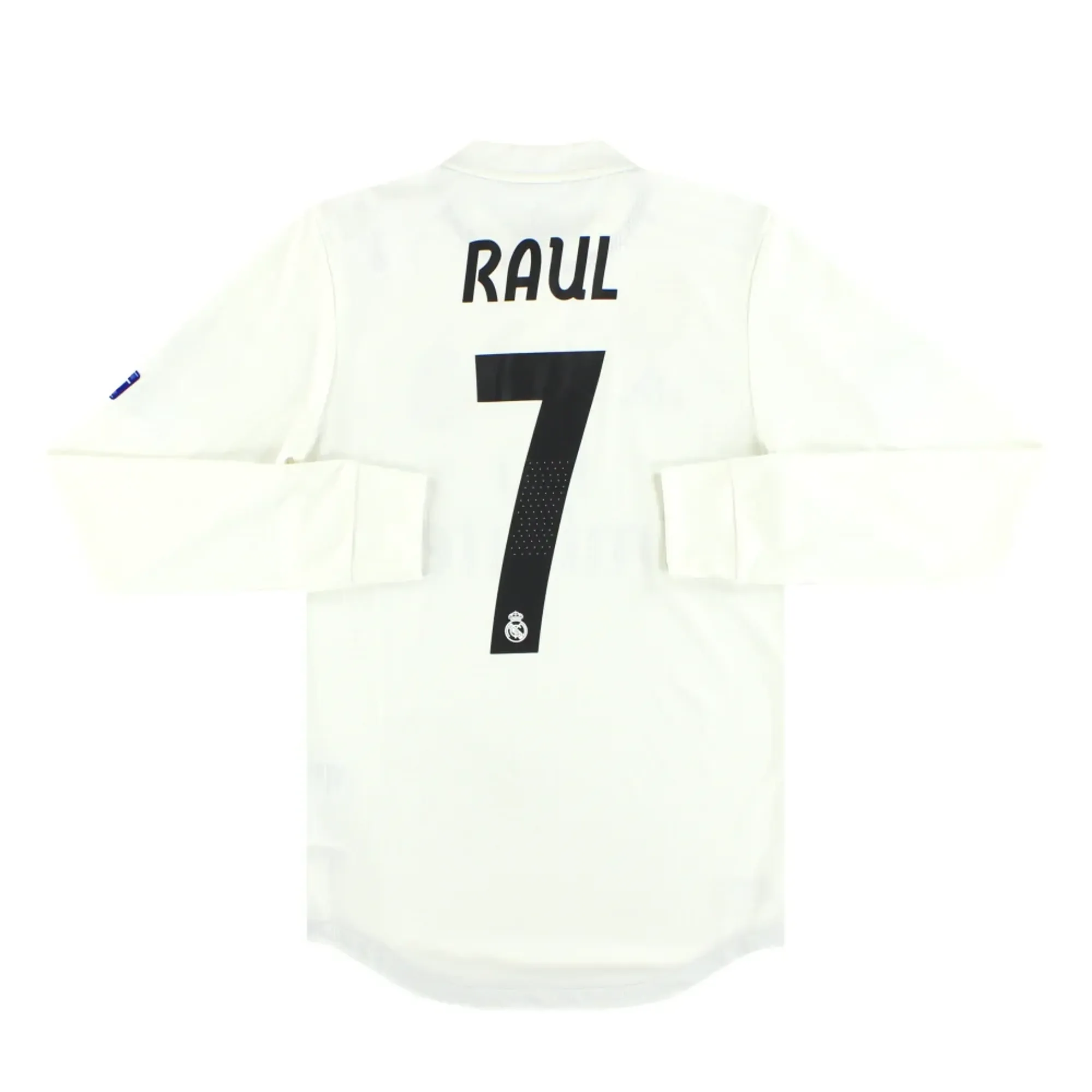 2018-19 Real Madrid adidas CL Authentic Home Shirt Raul #7  L/S *Mint* XS - Real Madrid / Mint 