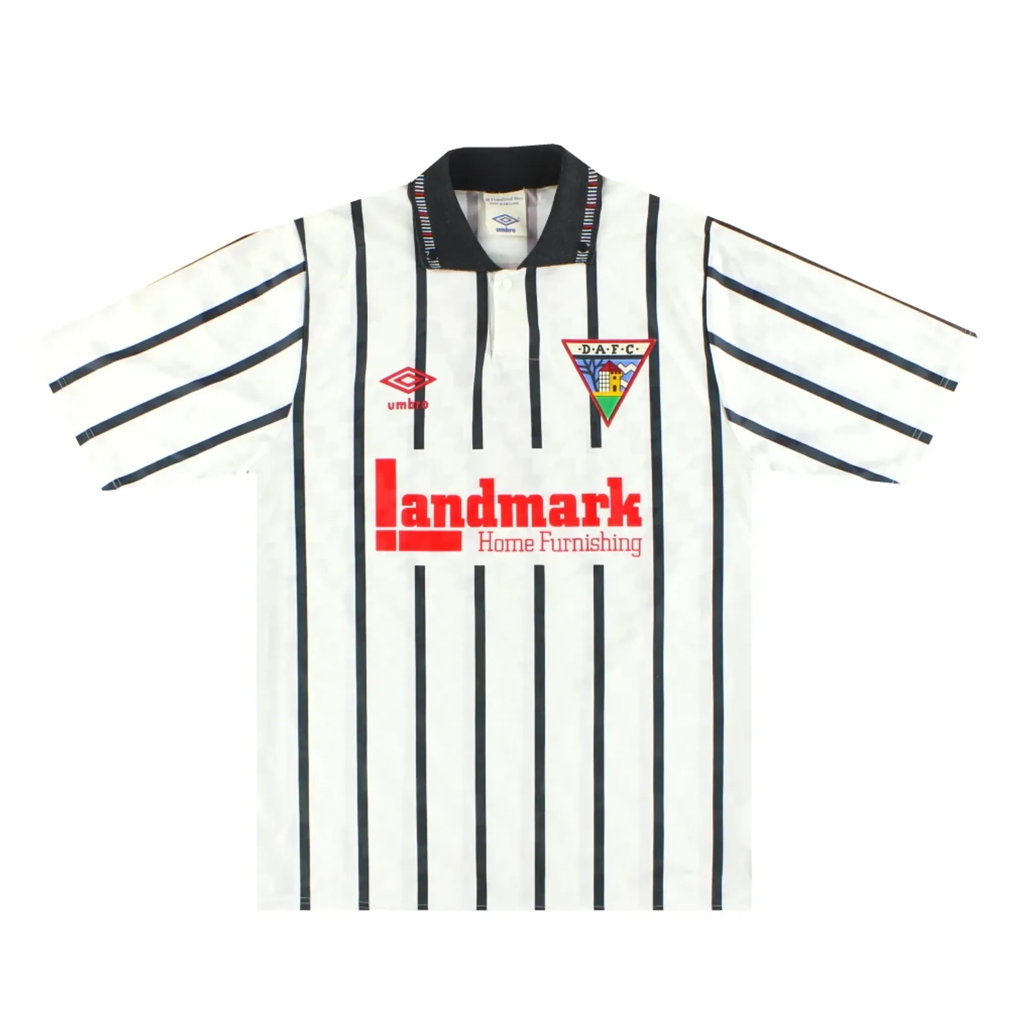 1990-92 Dunfermline Umbro Home Shirt #7 S - Other Scottish Clubs / Very Good 