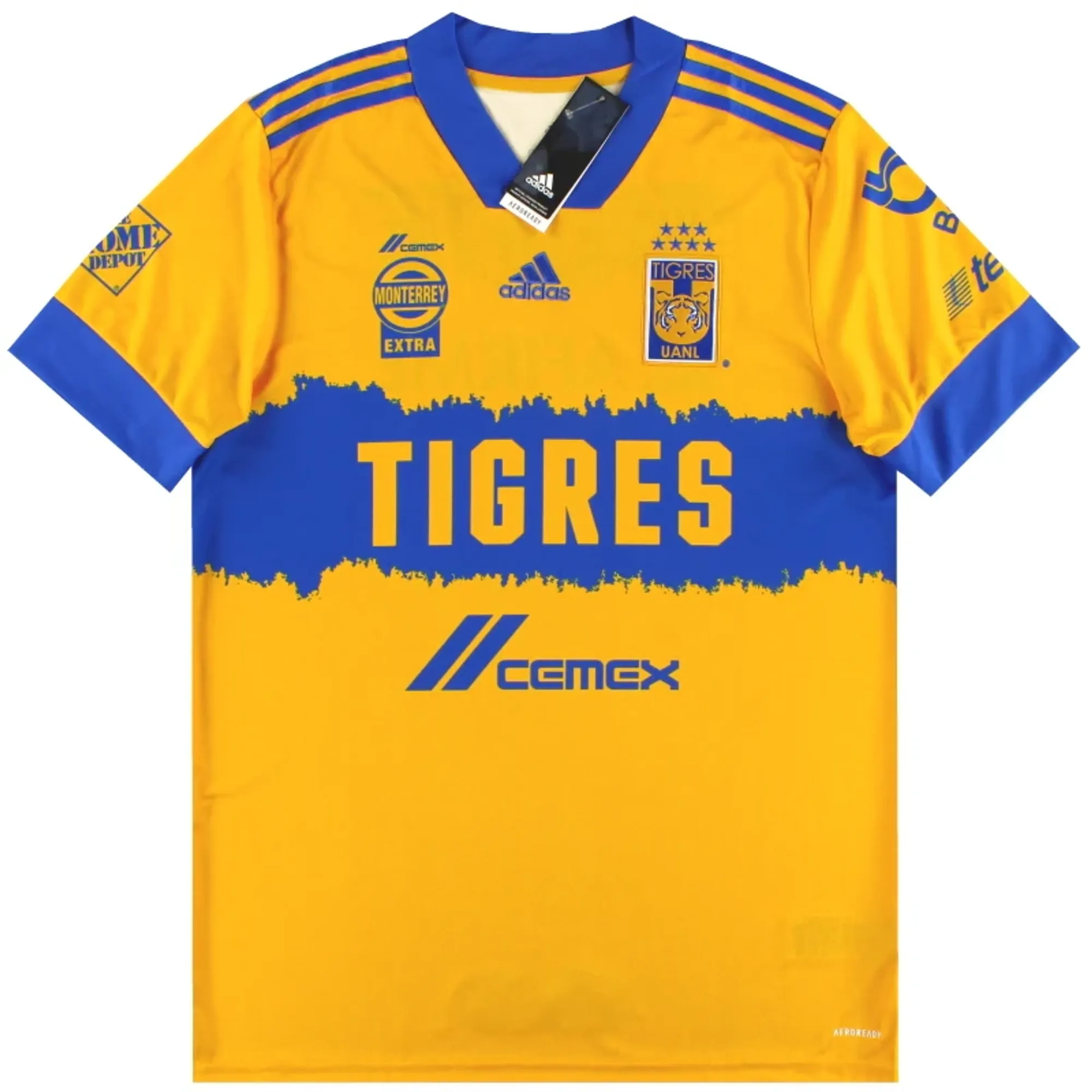2020-21 Tigres UANL adidas Home Shirt *w/tags* M - Central and South American Clubs / w/tags 