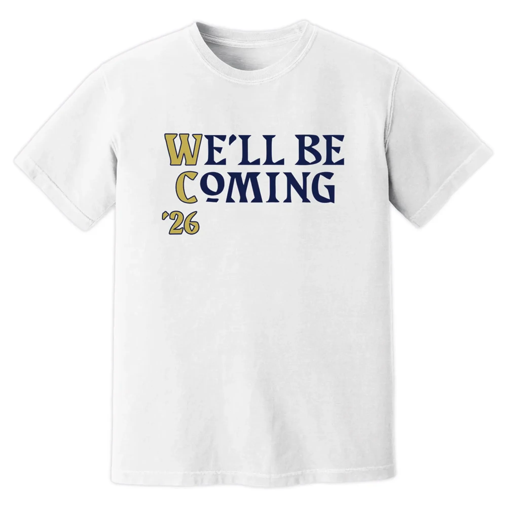We\'ll Be Coming World Cup Scotland T-Shirt (White)