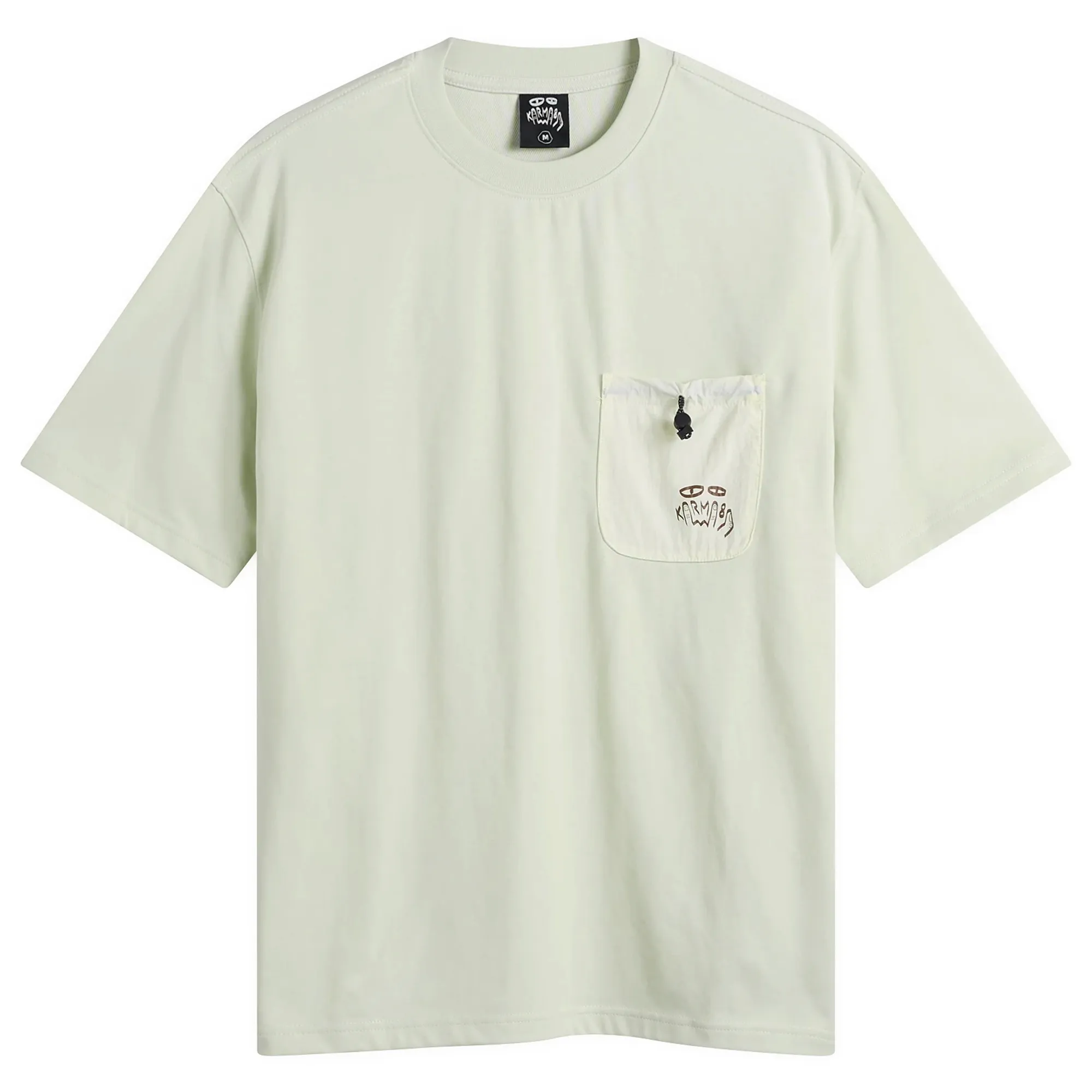Karma8a Men's Front Pocket T-Shirt White