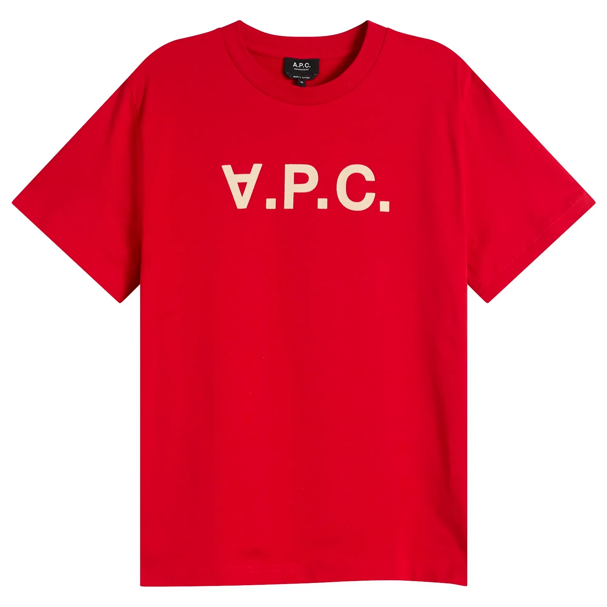 A.P.C. Men's VPC Logo T-Shirt Red/Ecru