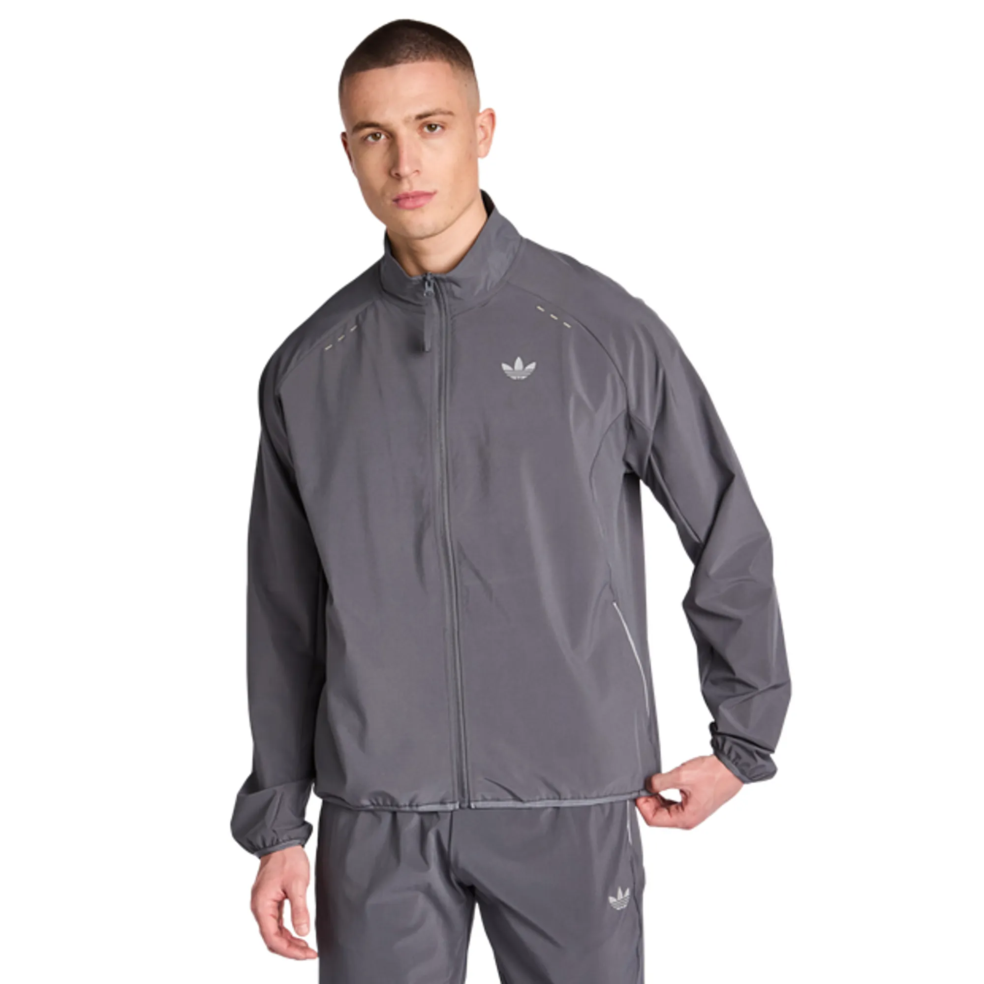 Adidas Tech Essentials Men Track Tops - Grey