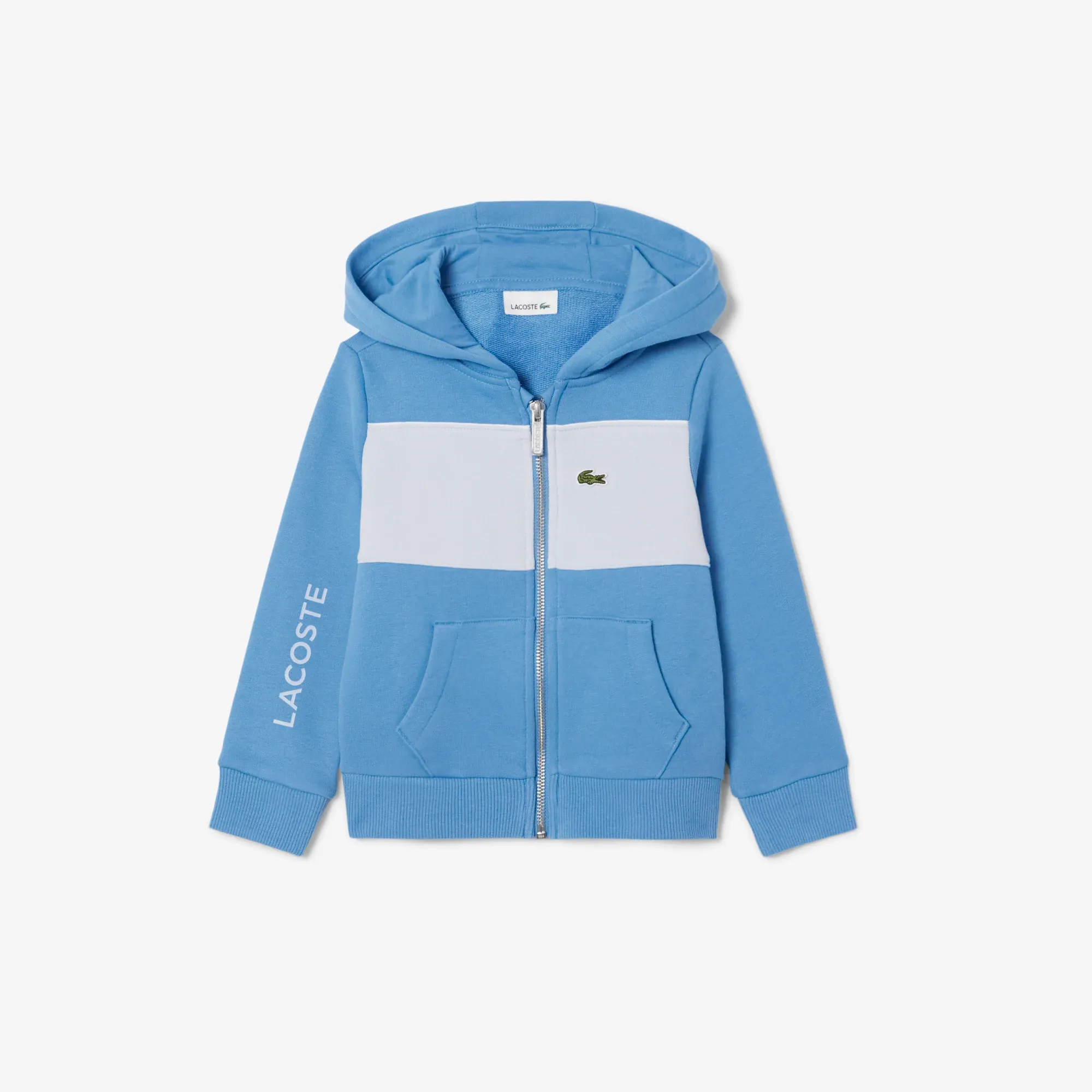 Lacoste Colorblock Zipped Hoodie - Blue