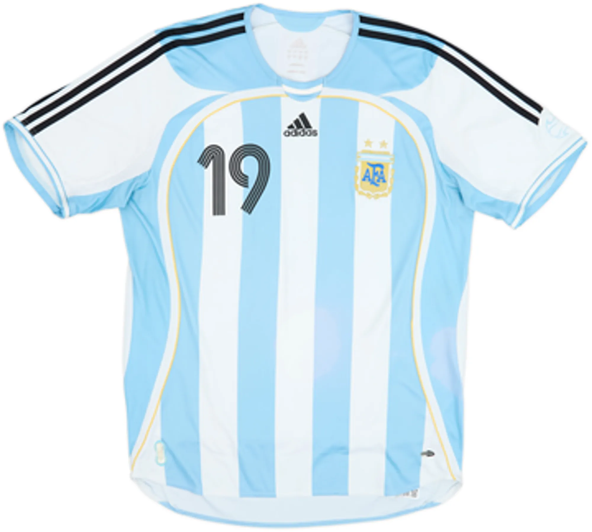 2005-07 Argentina Home Shirt Messi #19 - 9/10 - (L)