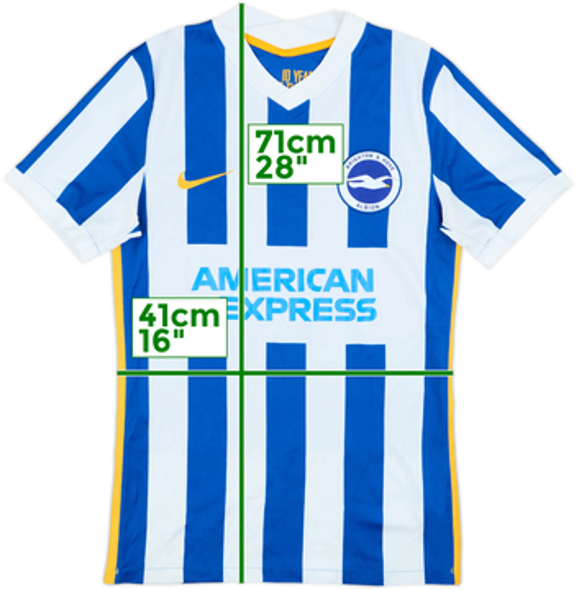 2021-22 Brighton Home Shirt - 9/10 - (S)