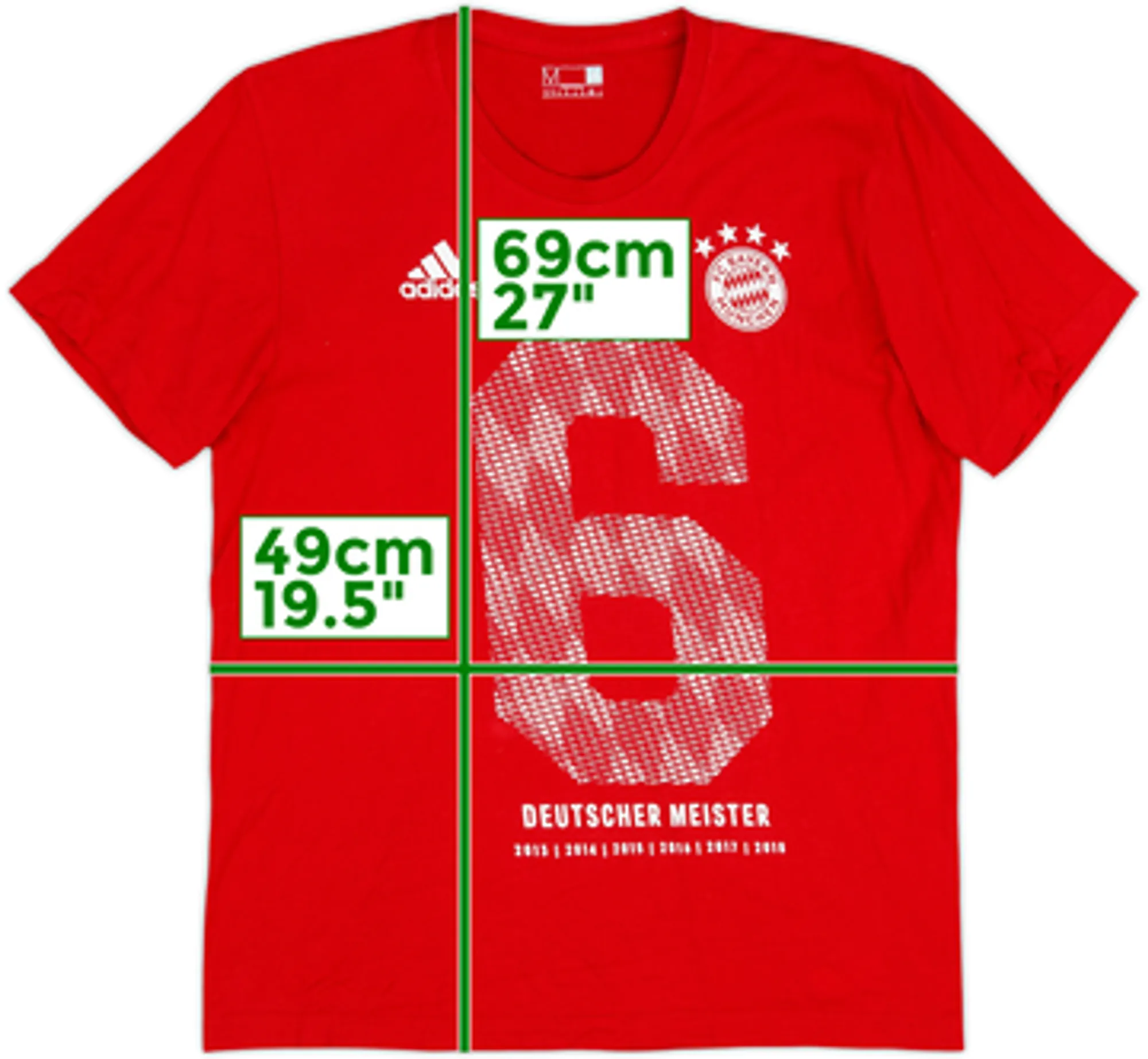 2018-19 Bayern Munich adidas Cotton Tee - 6/10 - (M)