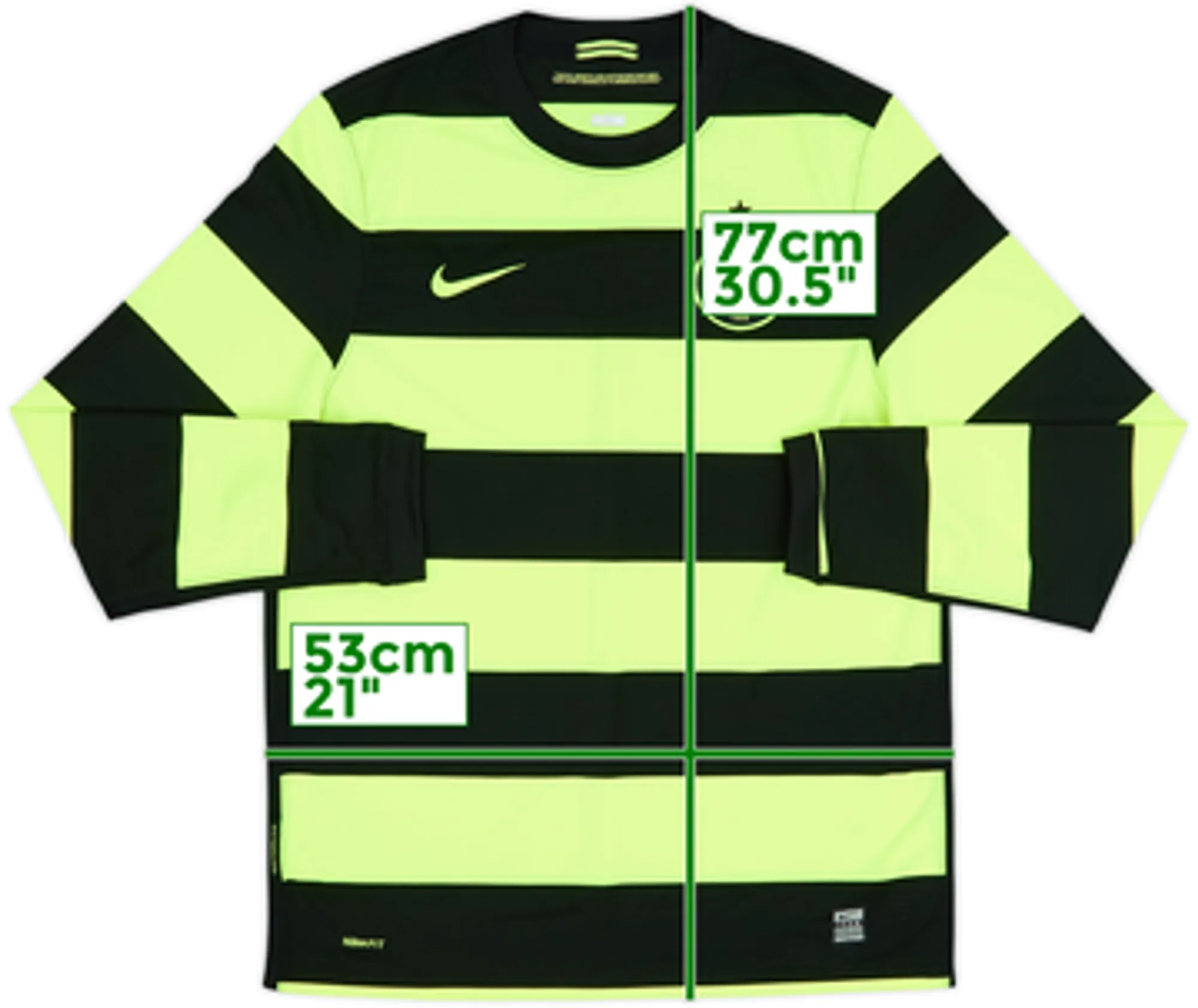 2009-11 Celtic Player Issue Away L/S Shirt - 10/10 - (M)