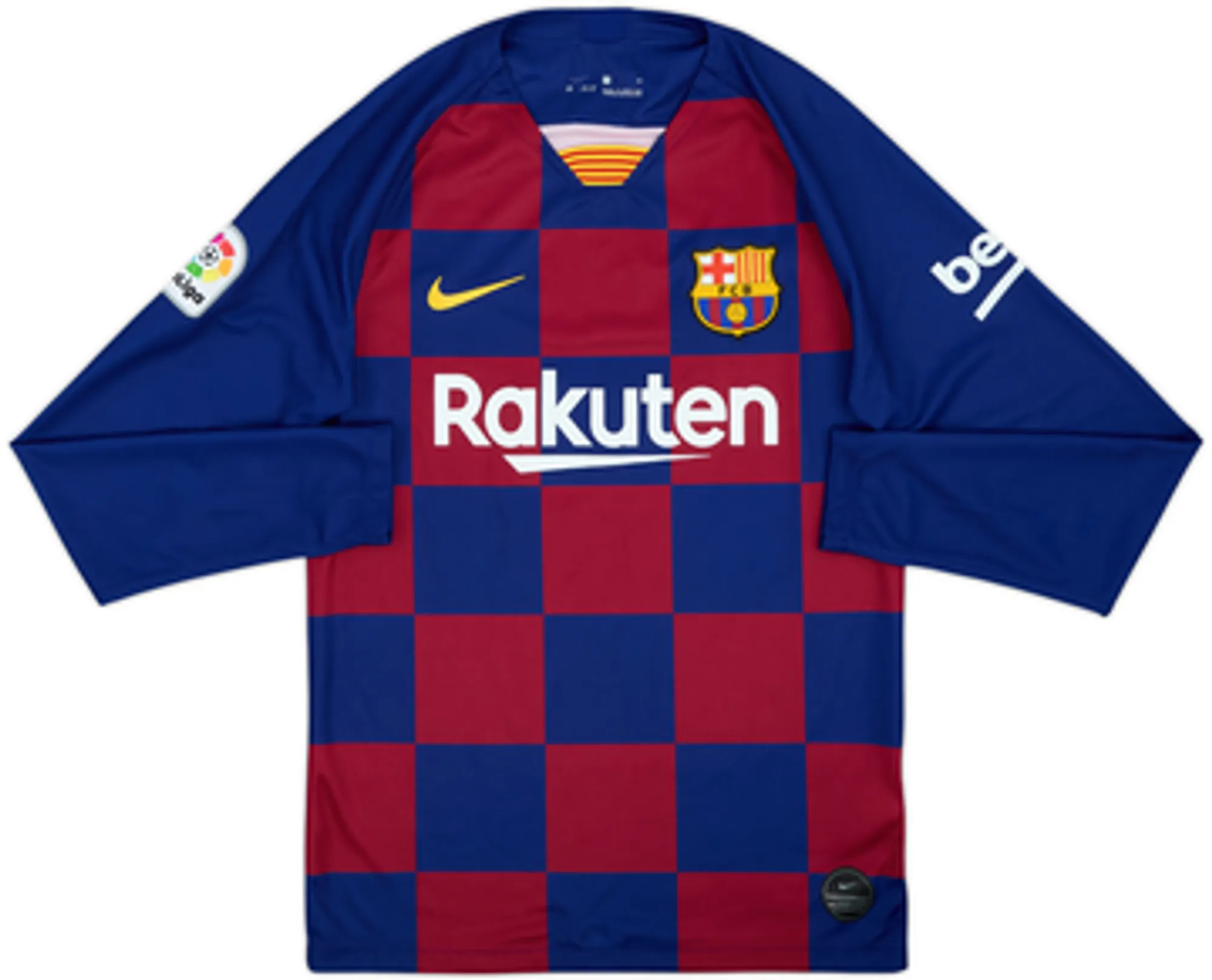 2019-20 Barcelona Home L/S Shirt Messi #10 - 9/10 - (S)