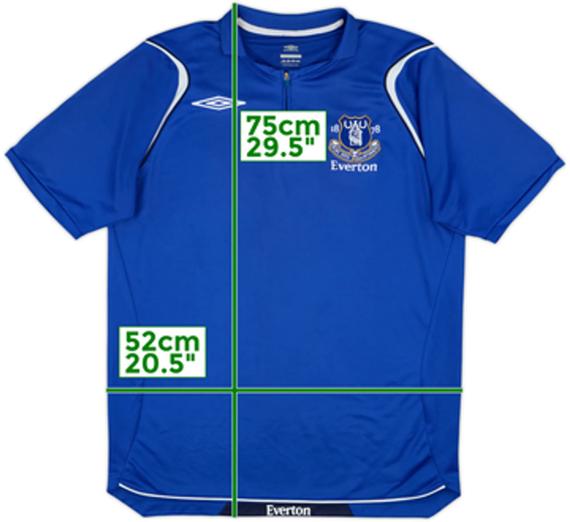 2008-09 Everton Umbro 1/4 Zip Training Shirt - 9/10 - (M)