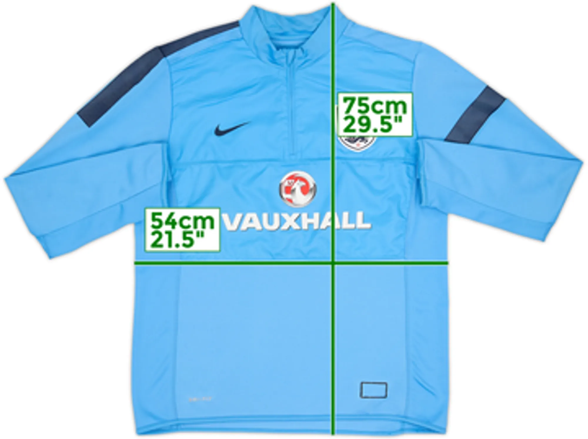 2013-14 England Nike 1/4 Zip Training Top - 7/10 - (L)