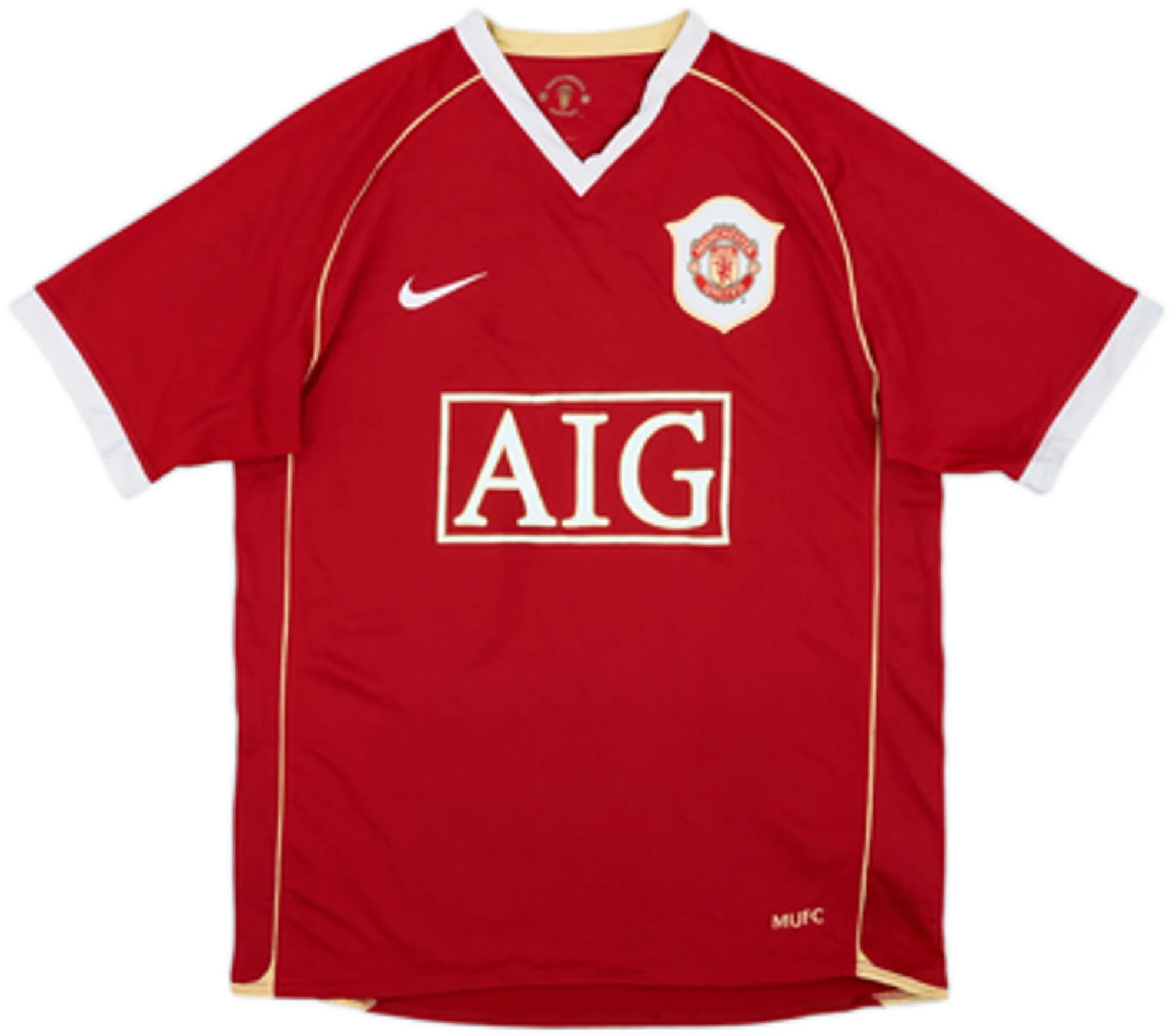 2006-07 Manchester United Home Shirt Neville #2 - 7/10 - (M)