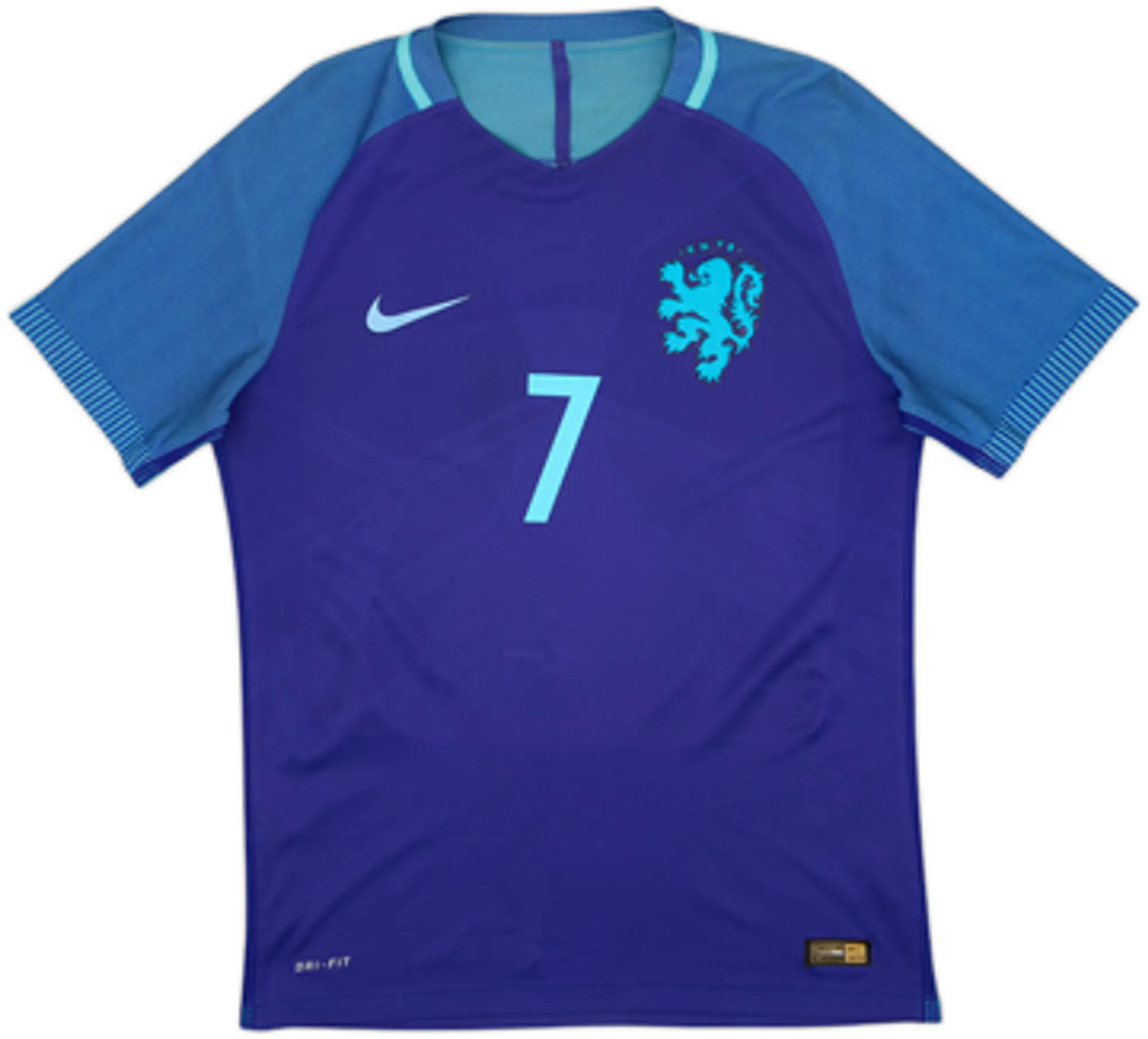 2016 Netherlands Authentic Away Shirt Memphis #7 - 5/10 - (M)