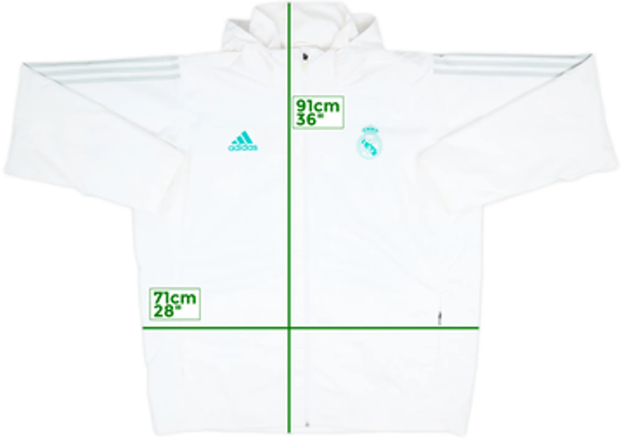 2017-18 Real Madrid adidas Hooded Track Jacket - 6/10 - (XXL)