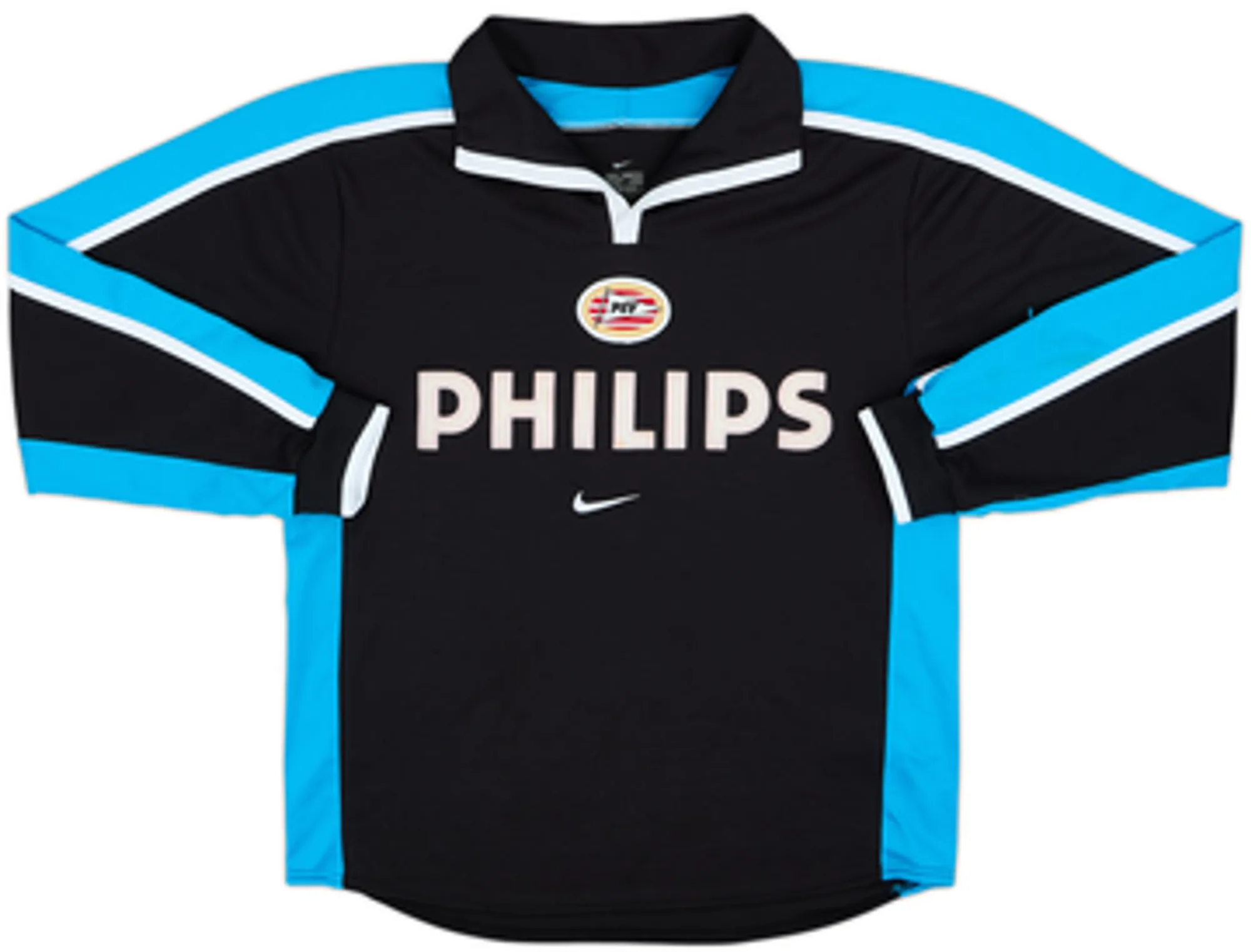1999-01 PSV Player Issue Away L/S Shirt v. Nistelrooy #8 - 6/10 - (S)