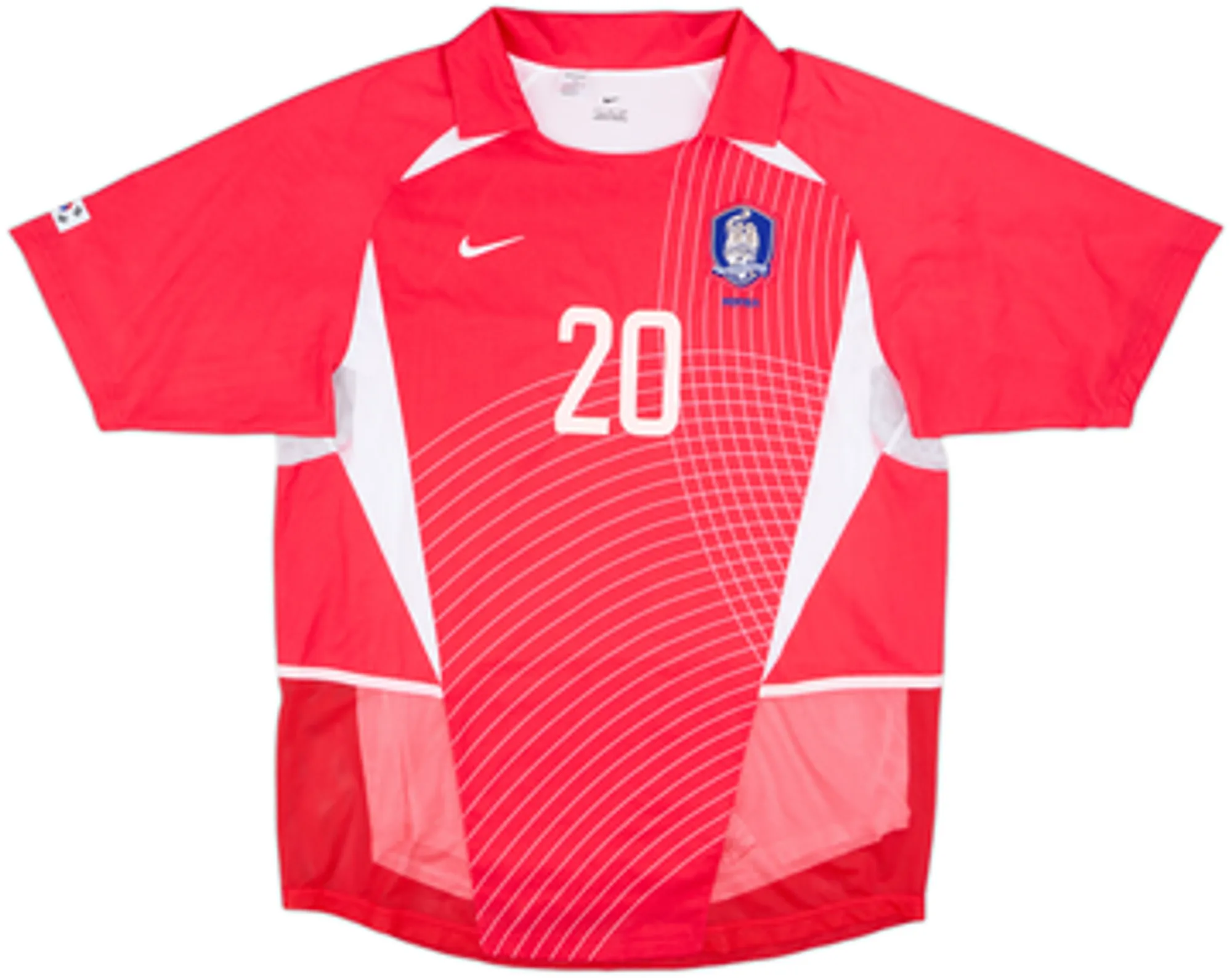 2002-03 South Korea Player Issue Home Shirt M B Hong #20 - 6/10 - (L)