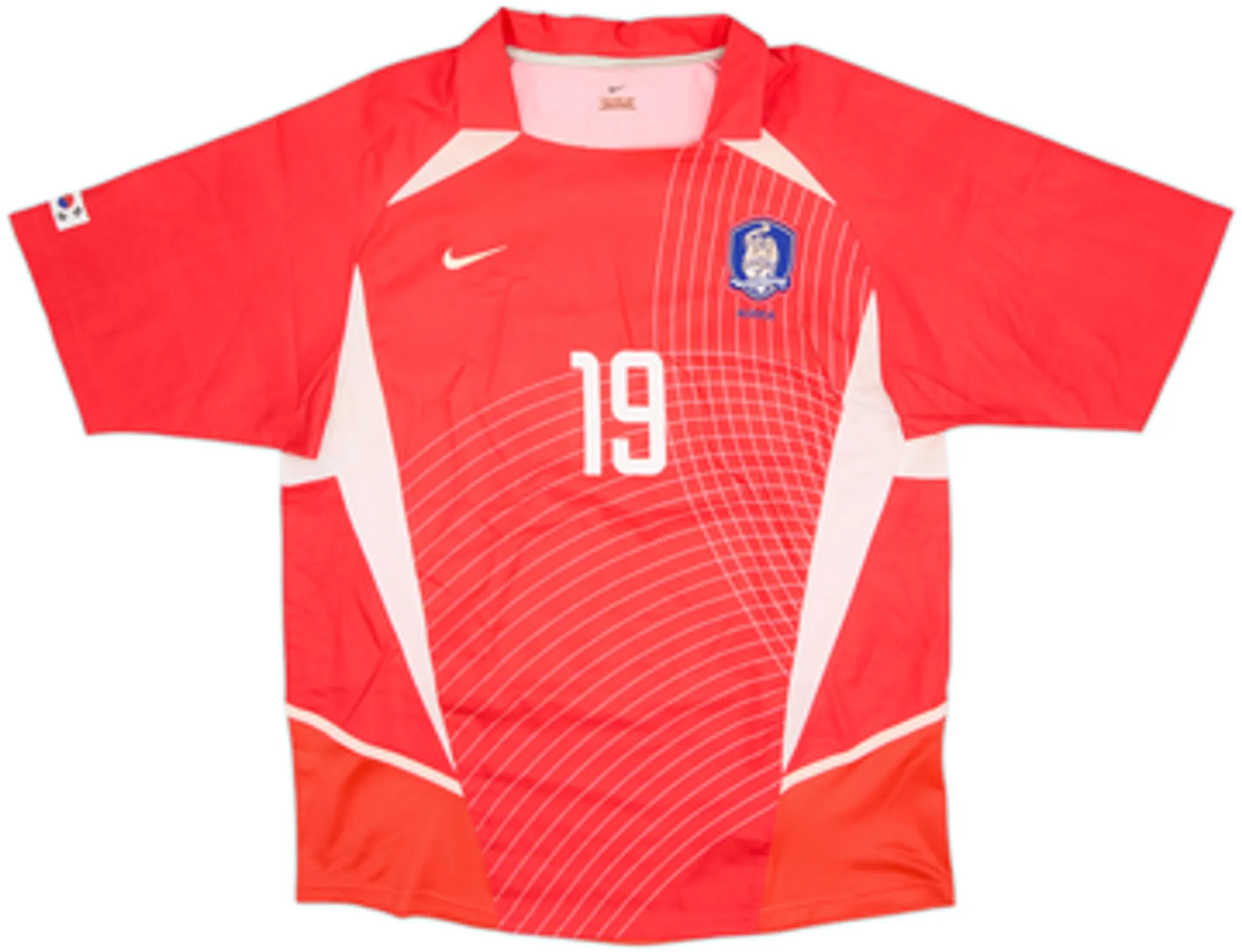 2002-03 South Korea Home Shirt J.H.Ahn #19 - 6/10 - (XL)