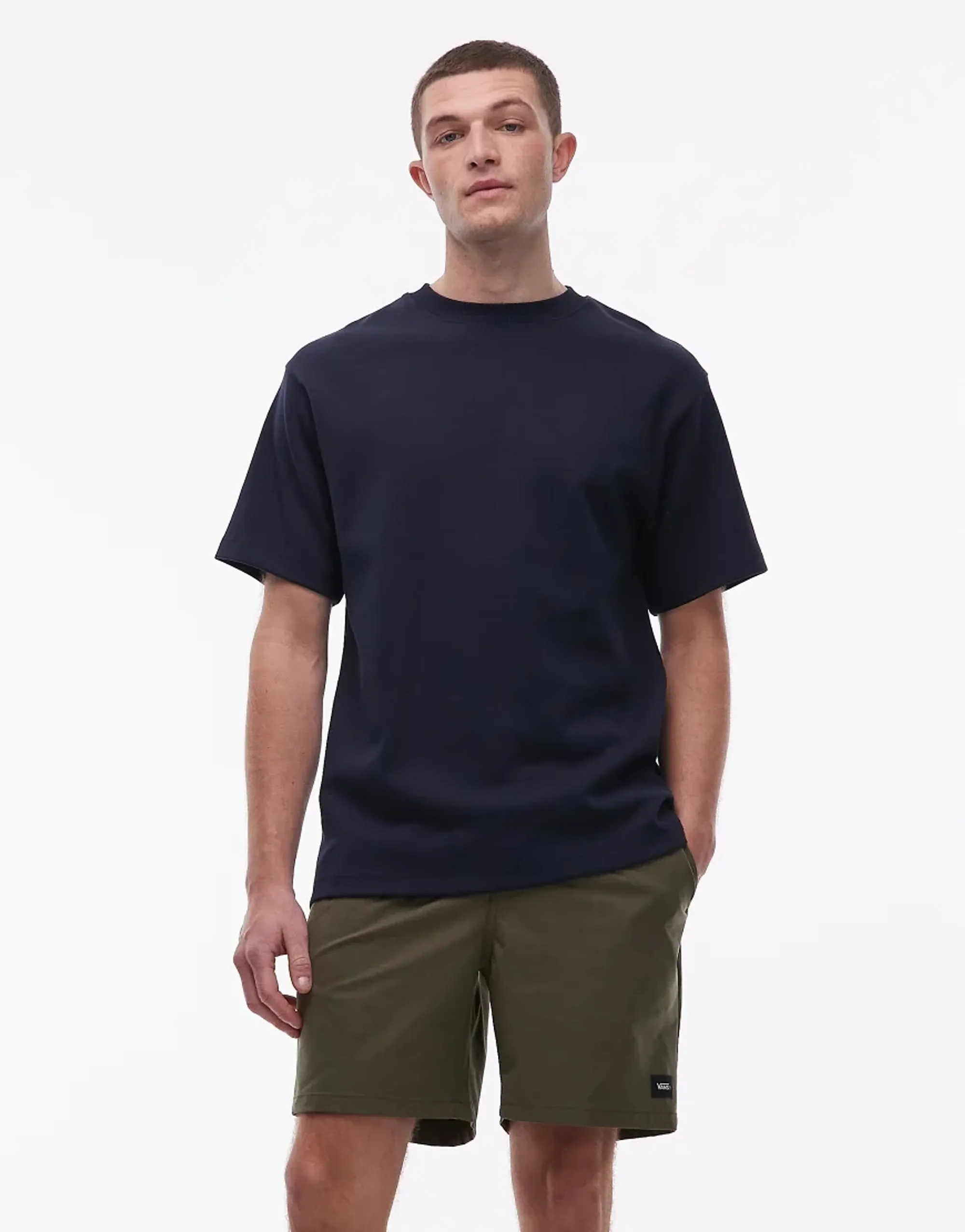 Vans Range Relaxed Sport Shorts In Olive Green