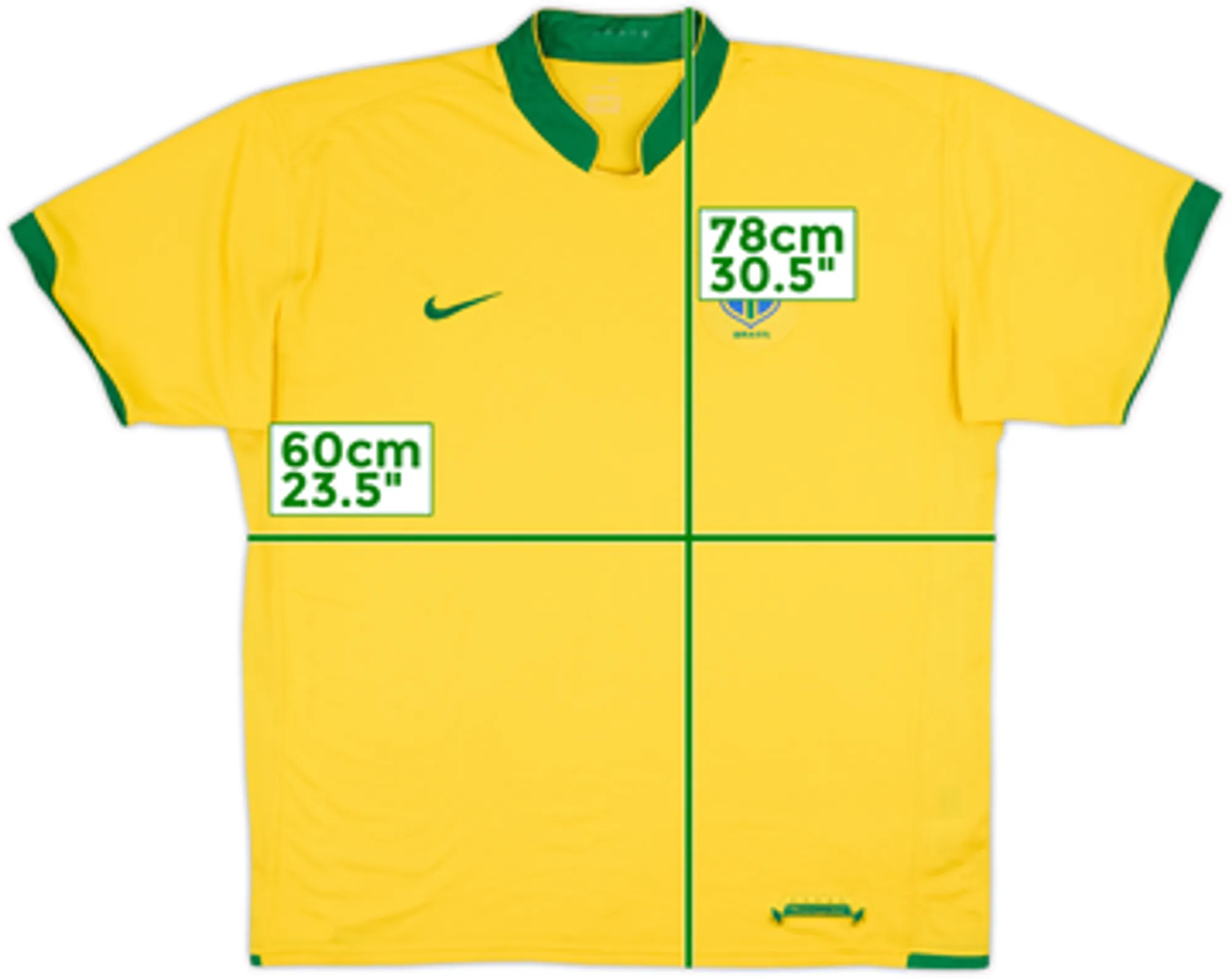 2006-08 Brazil Home Shirt - 5/10 - (XXL)