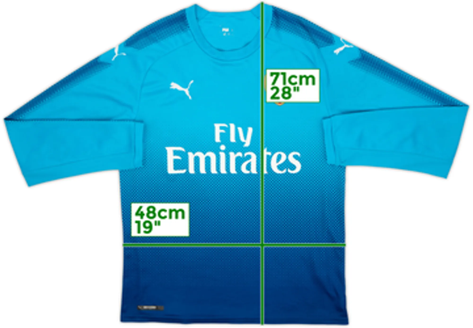 2017-18 Arsenal Away L/S Shirt - 5/10 - (L)