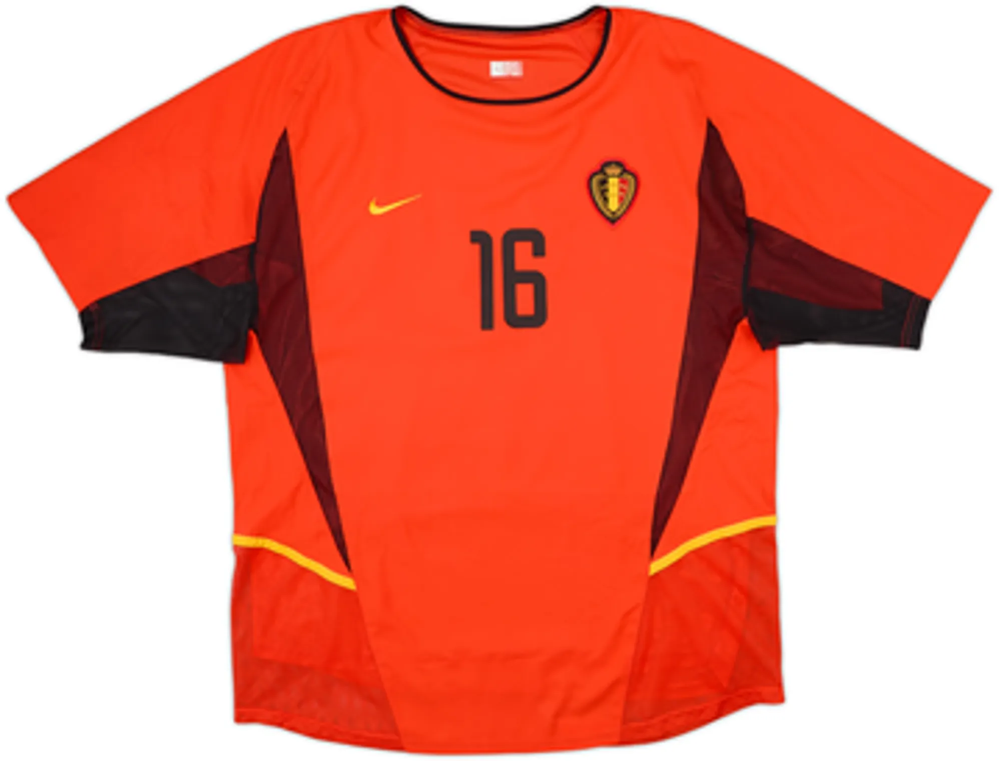 2002-04 Belgium Player Issue Home Shirt Van Buyten #16 - 9/10 - (L)