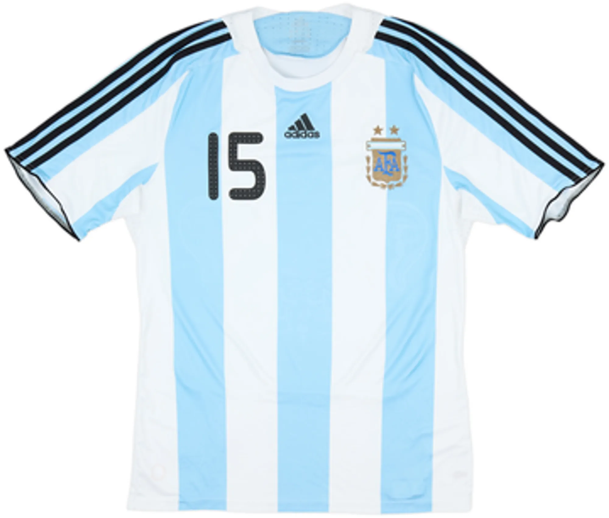 2007-09 Argentina Home Shirt Messi #15 - 8/10 - (M)